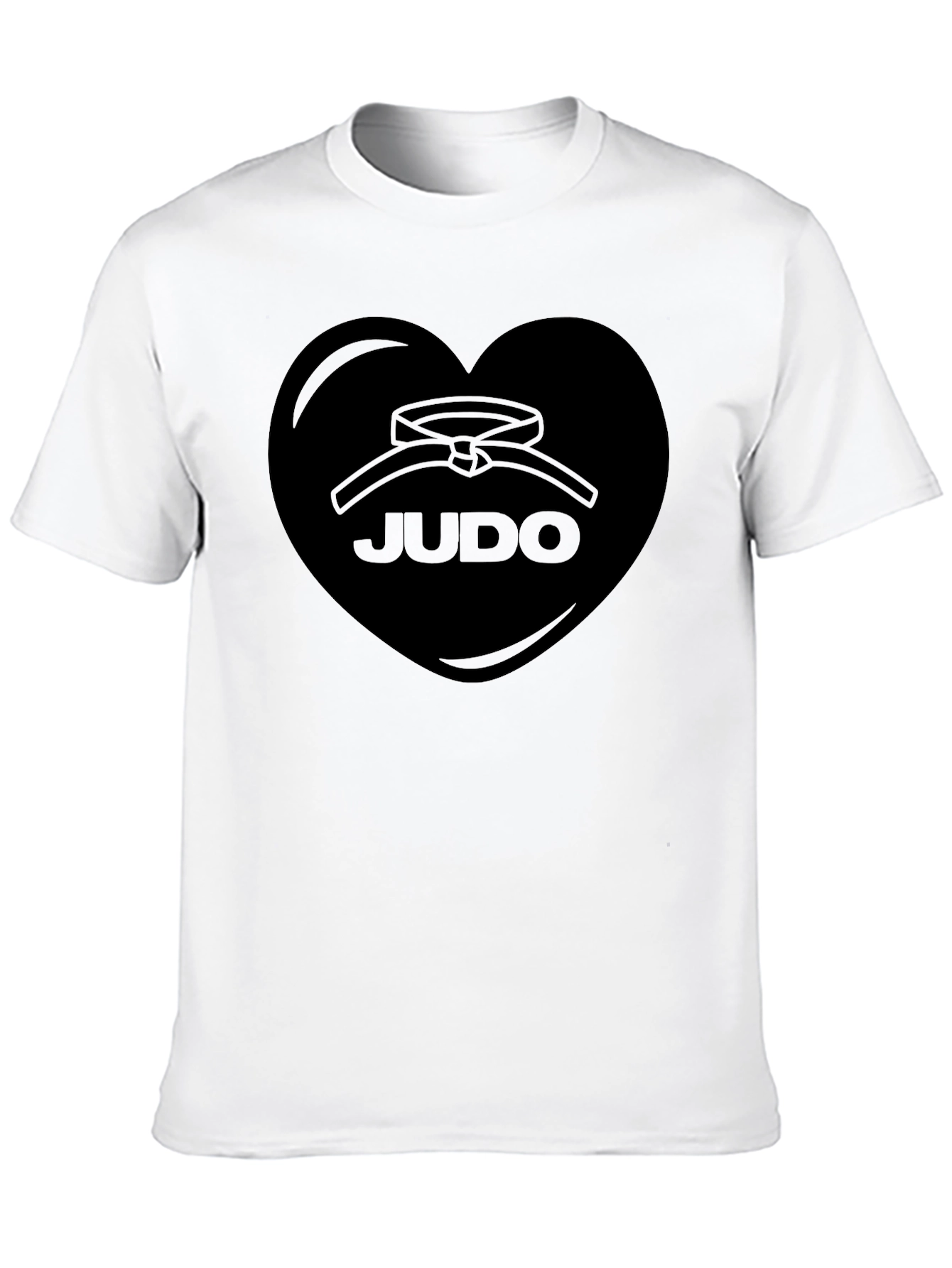 Judo Heart Graphic Black T-Shirt