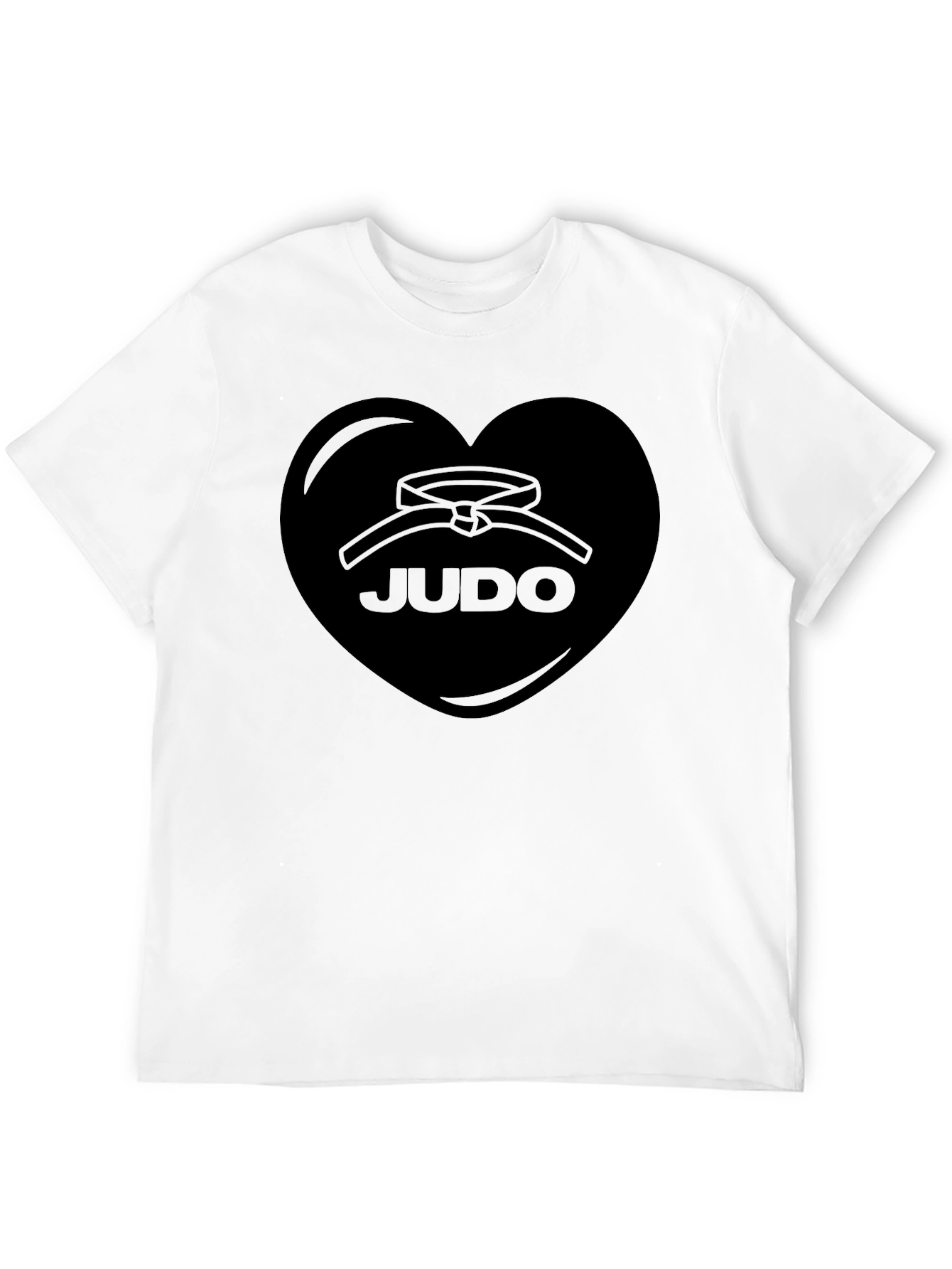 Judo Heart Graphic Black T-Shirt