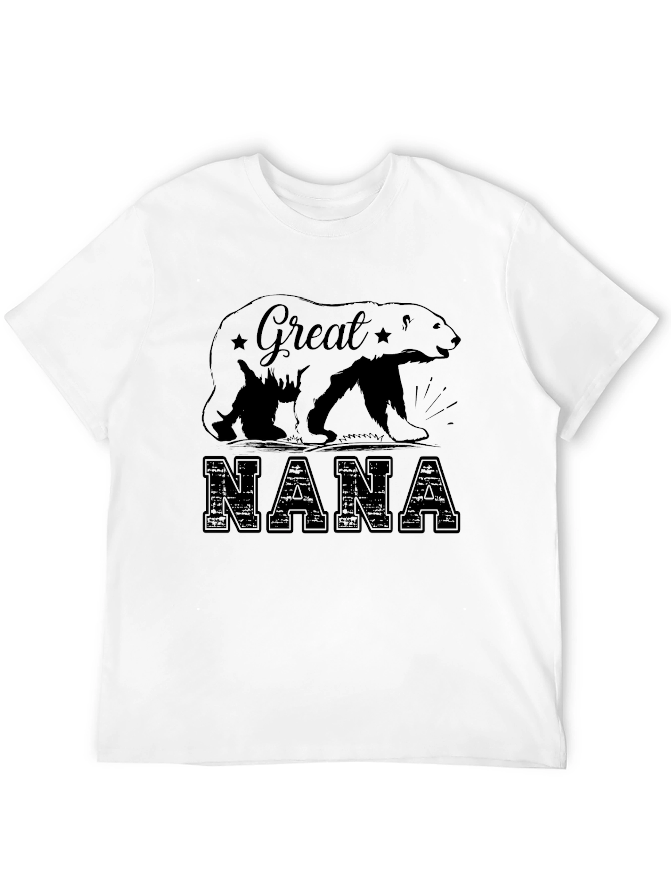 Great Nana Bear T-Shirt - Black