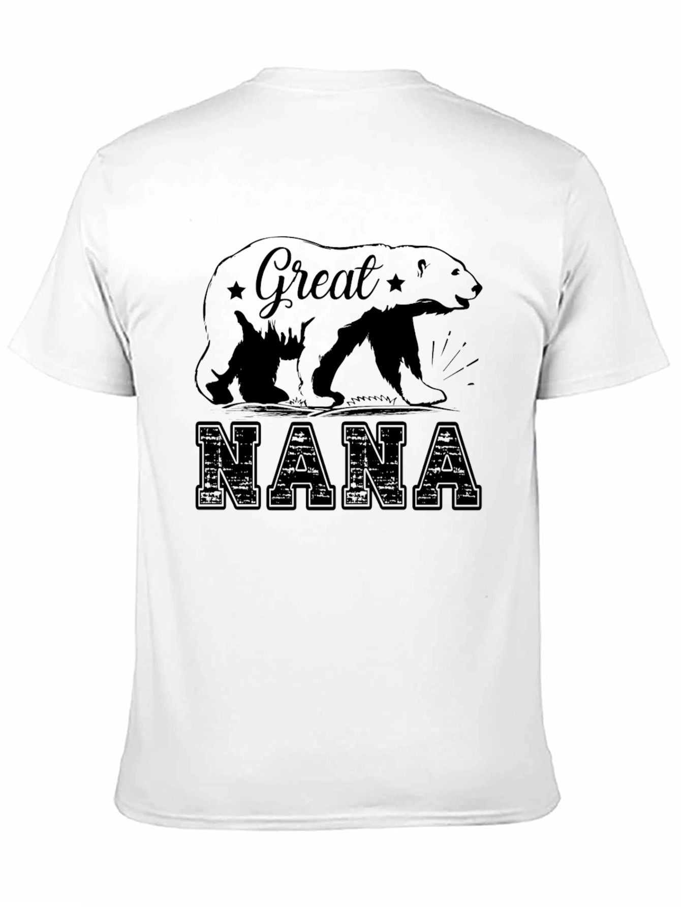 Great Nana Bear T-Shirt - Black