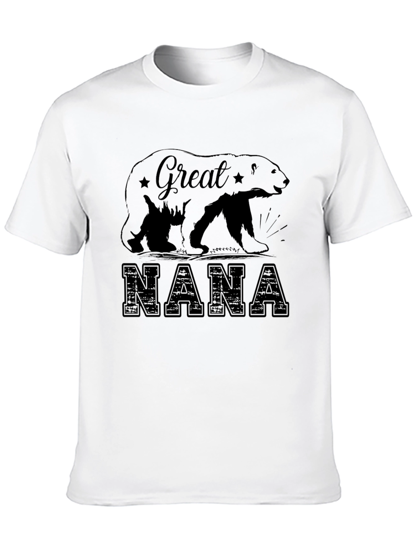 Great Nana Bear T-Shirt - Black