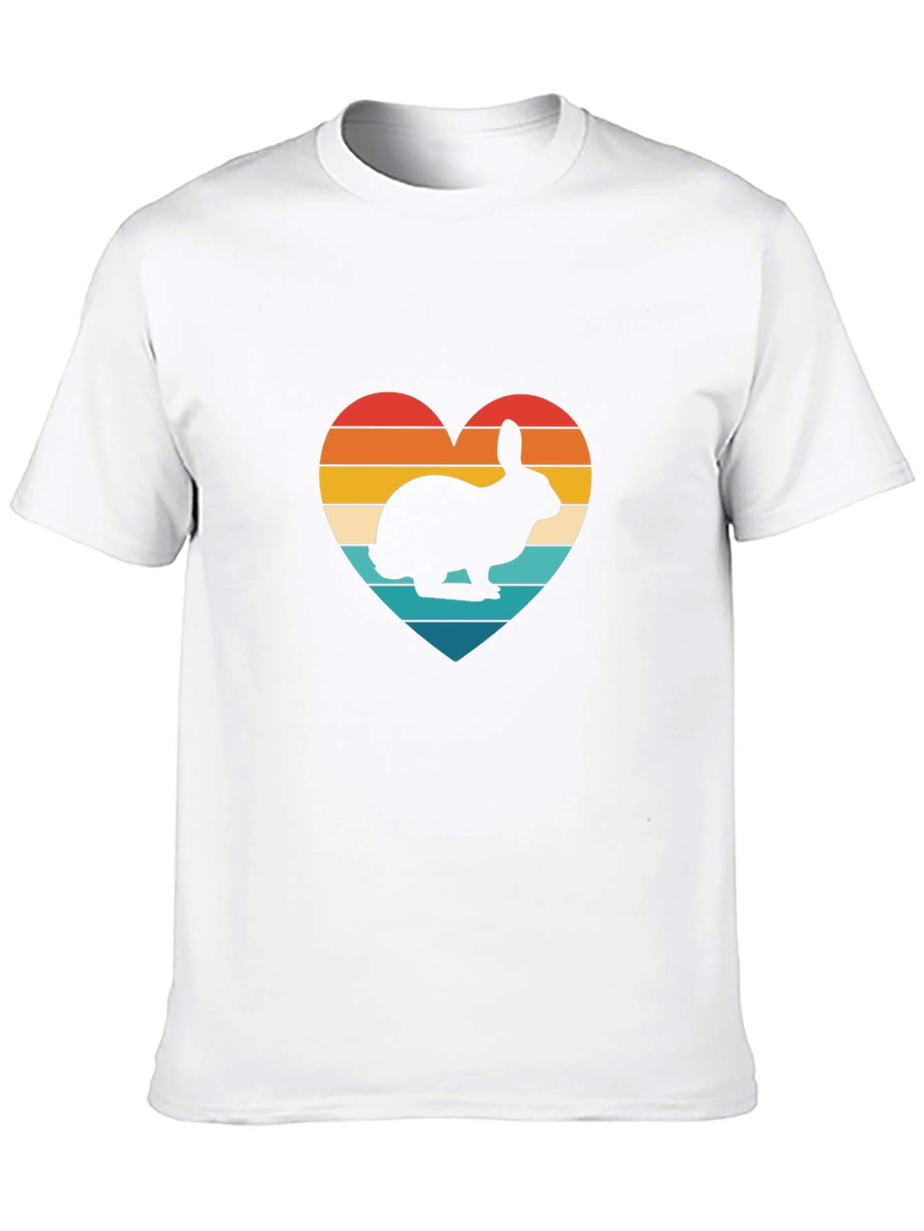 Retro Rabbit Heart T-Shirt - Unisex Graphic Tee