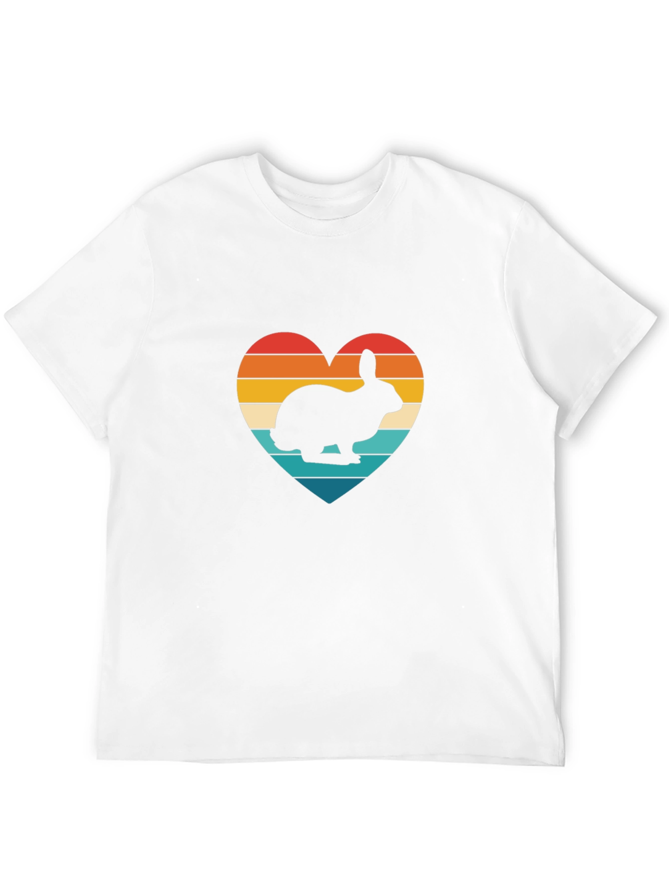 Retro Rabbit Heart T-Shirt - Unisex Graphic Tee