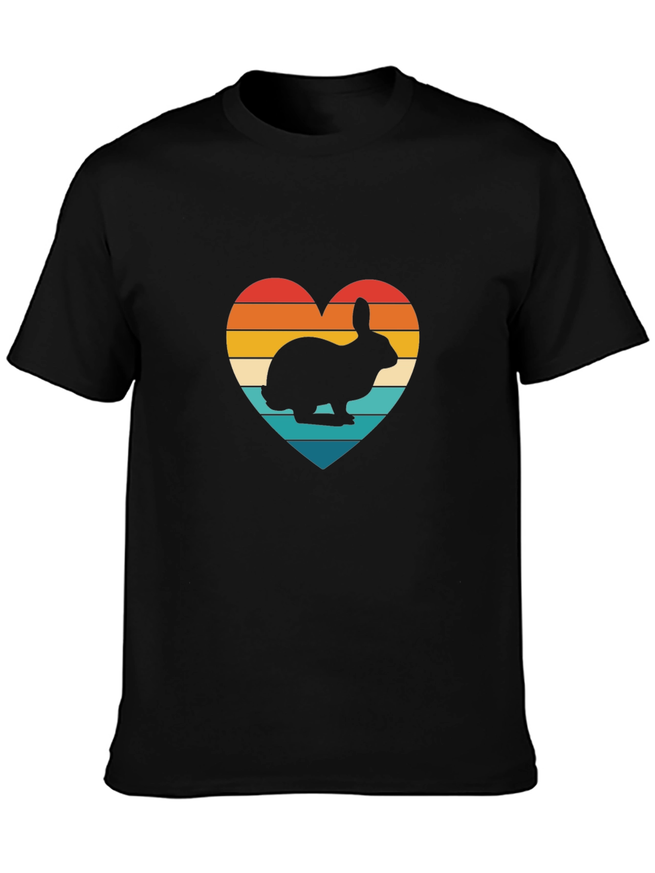 Retro Rabbit Heart T-Shirt - Unisex Graphic Tee