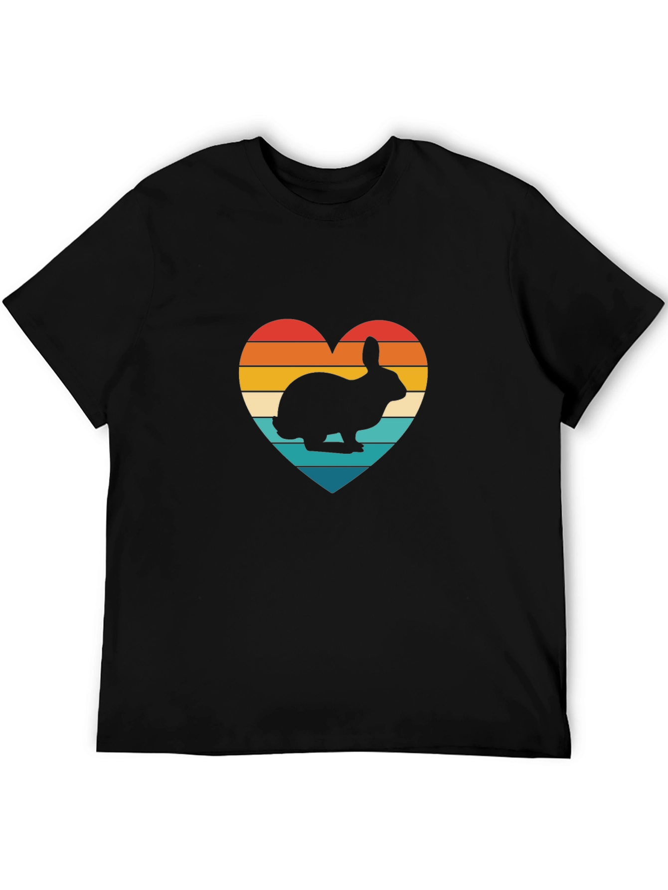 Retro Rabbit Heart T-Shirt - Unisex Graphic Tee