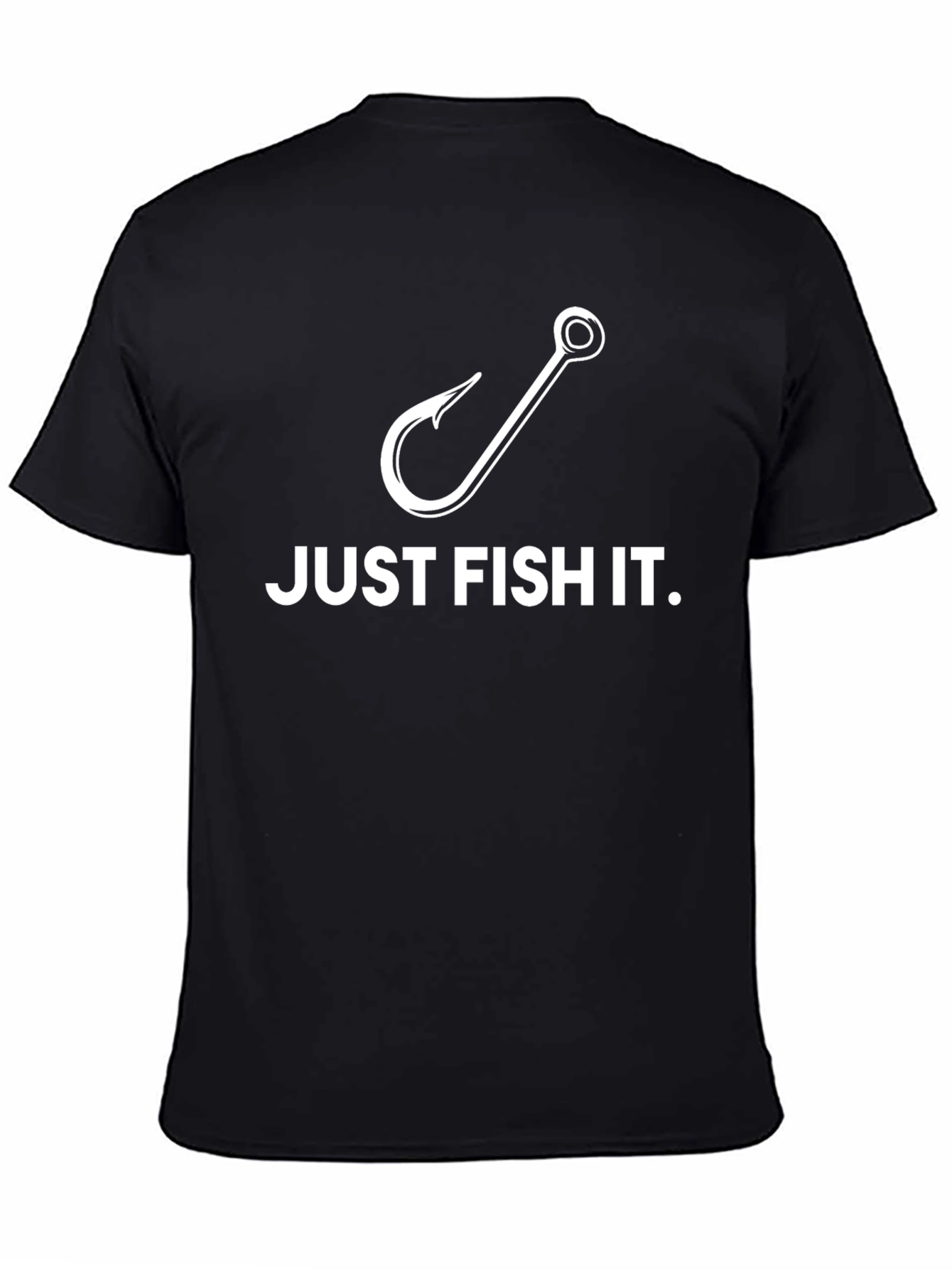 Just Fish It T-Shirt Fishing Hook Graphic Tee