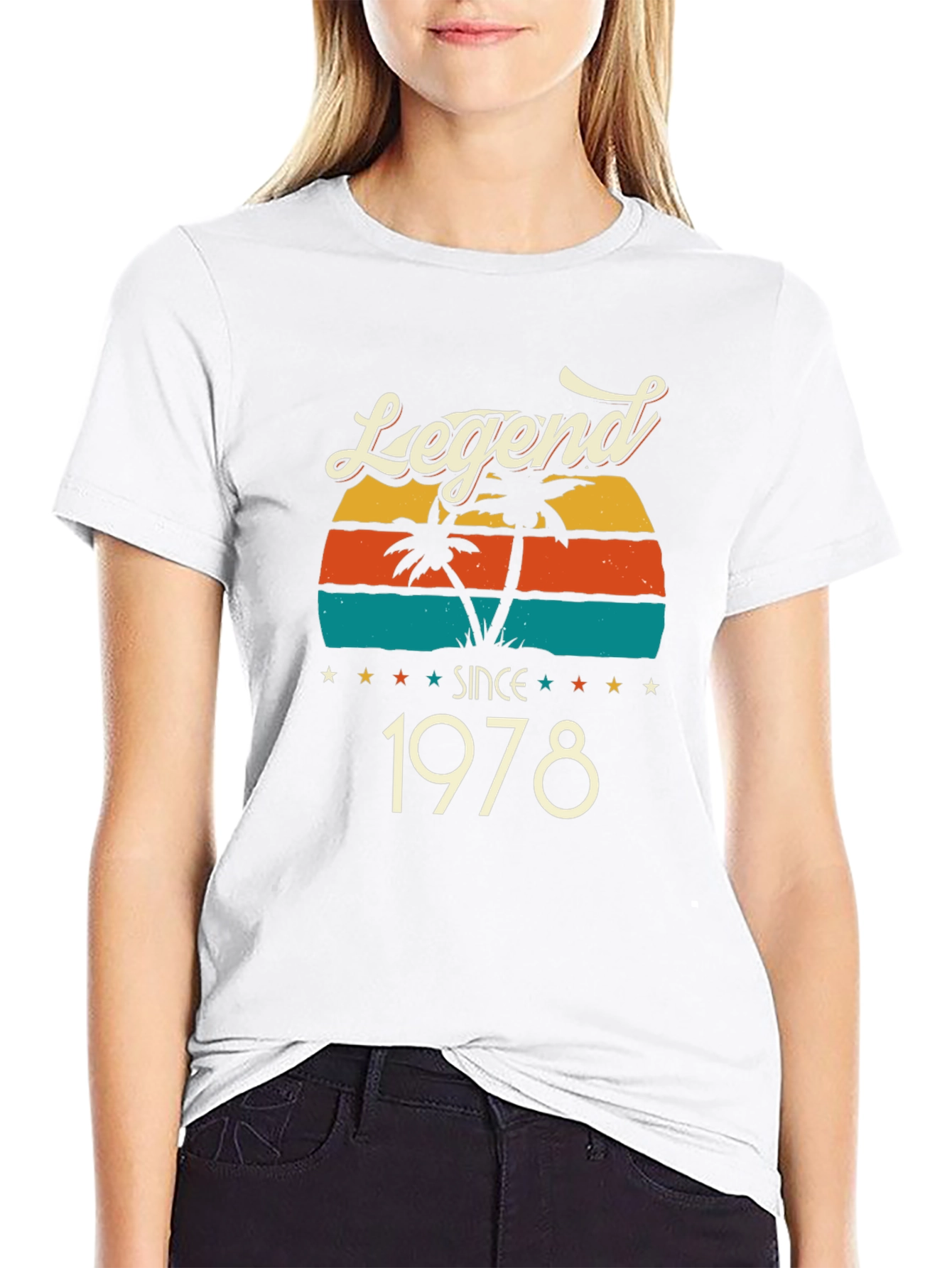 Legend Since 1978 T-Shirt - Retro Palm Tree Design