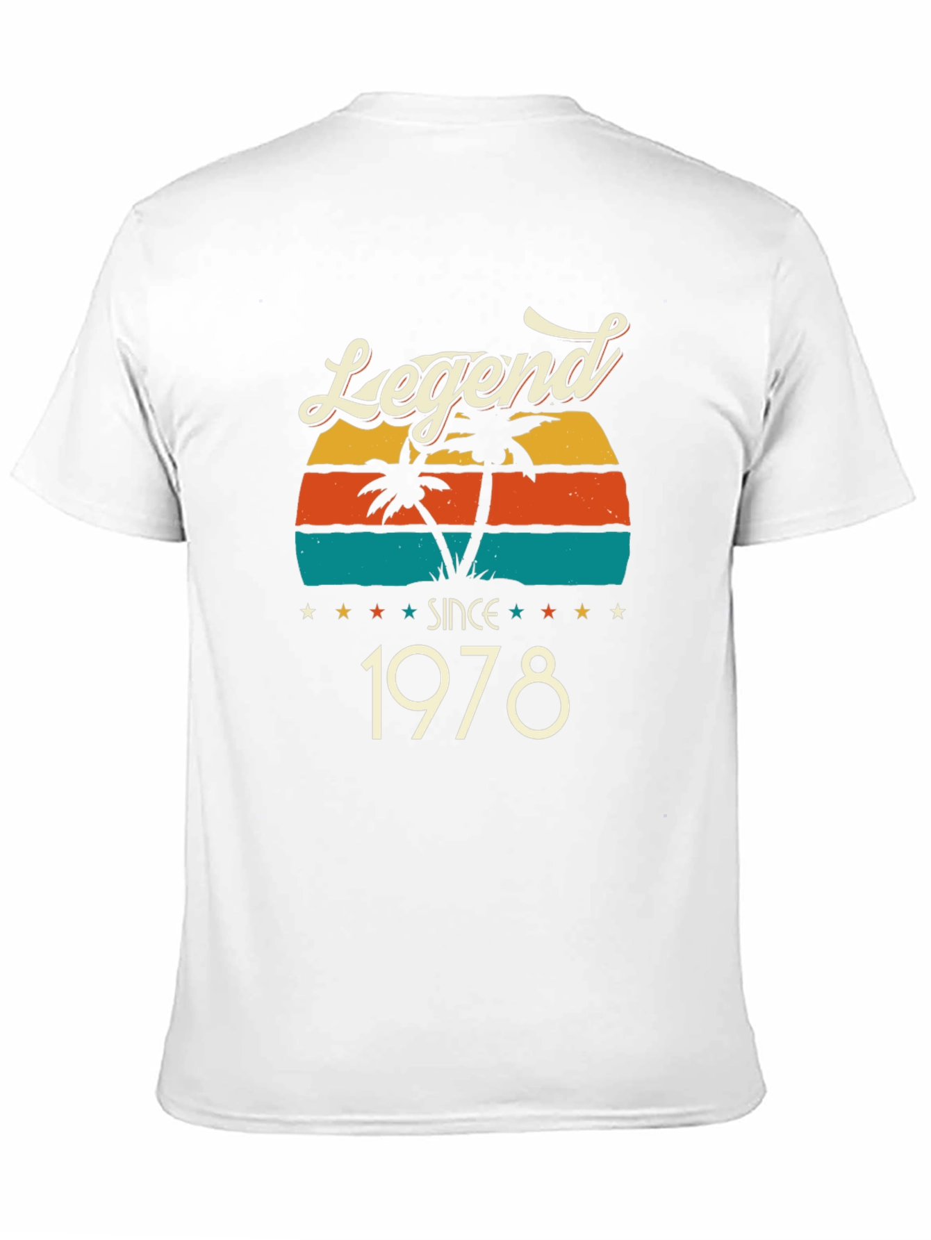 Legend Since 1978 T-Shirt - Retro Palm Tree Design