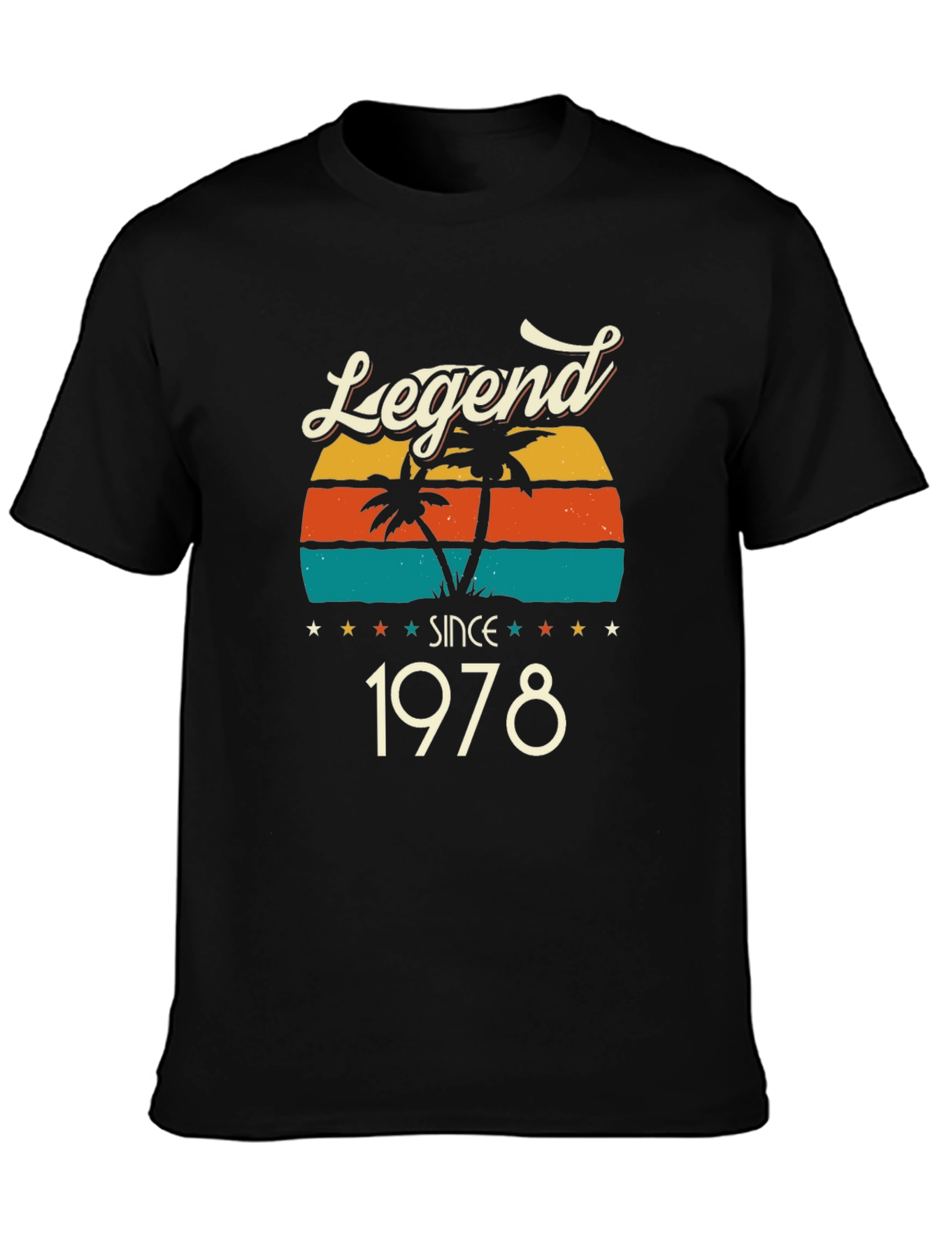 Legend Since 1978 T-Shirt - Retro Palm Tree Design