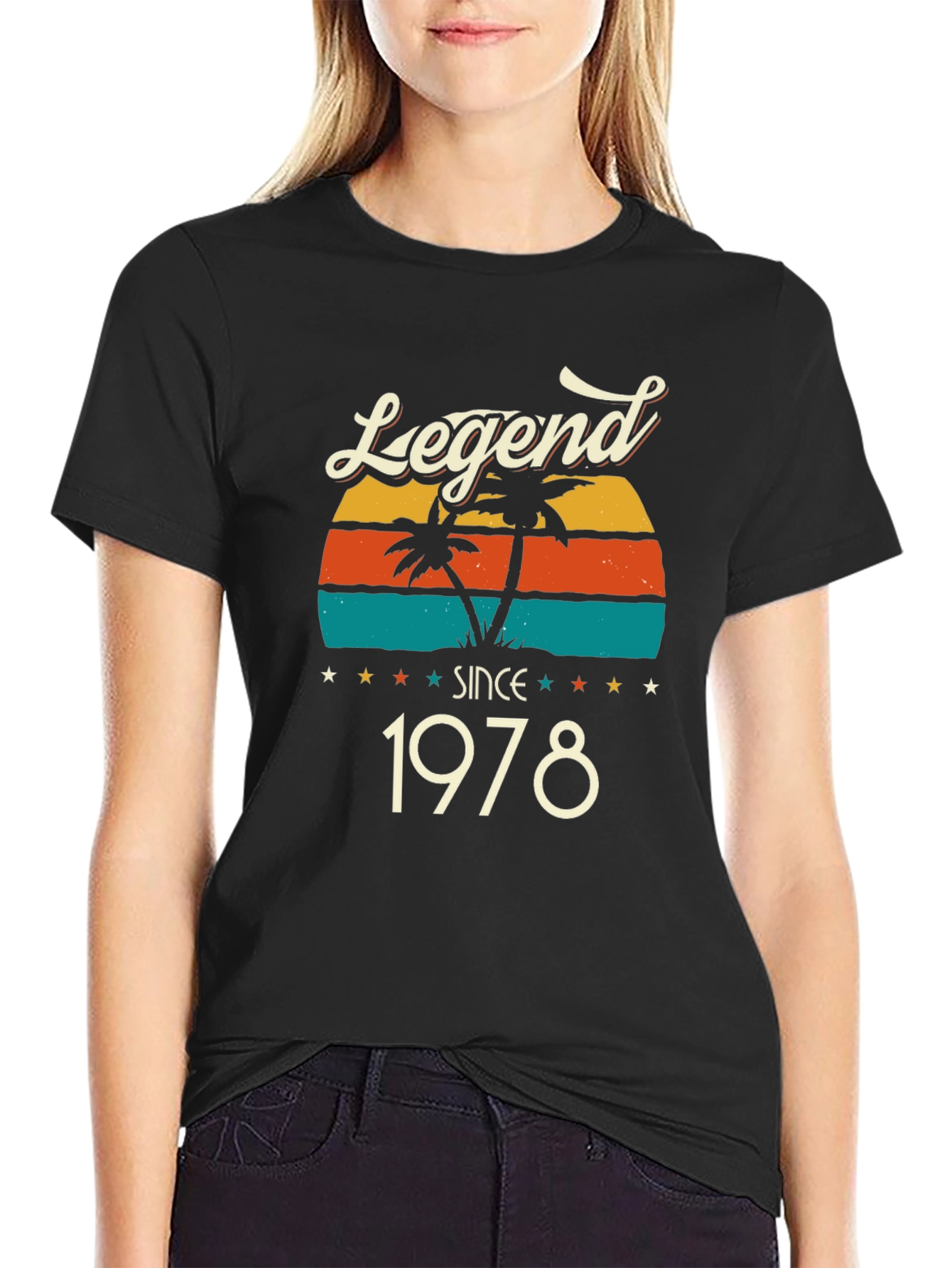 Legend Since 1978 T-Shirt - Retro Palm Tree Design