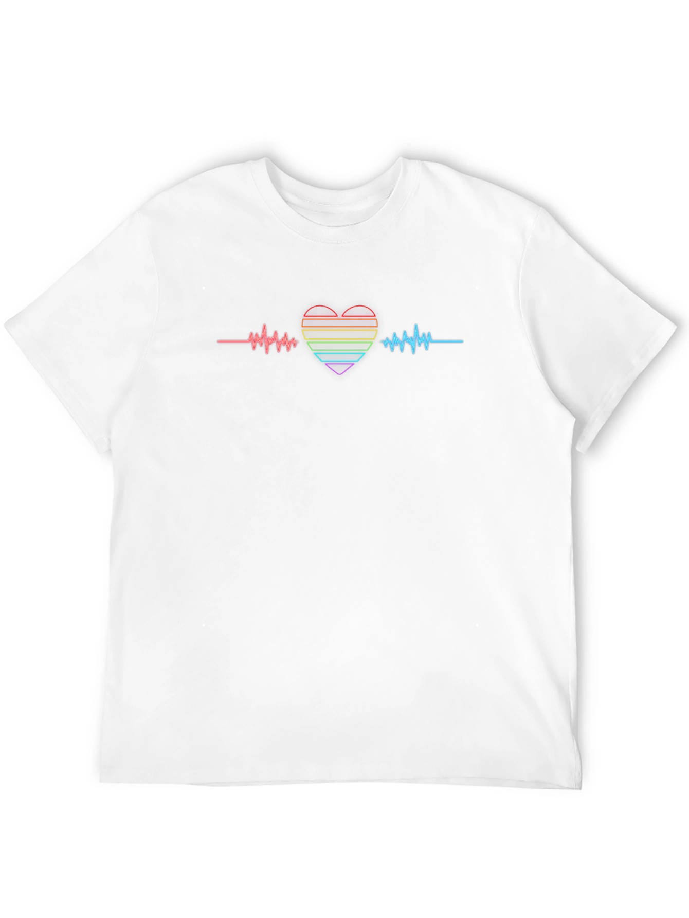 LGBT Pride Heartbeat Graphic Tee