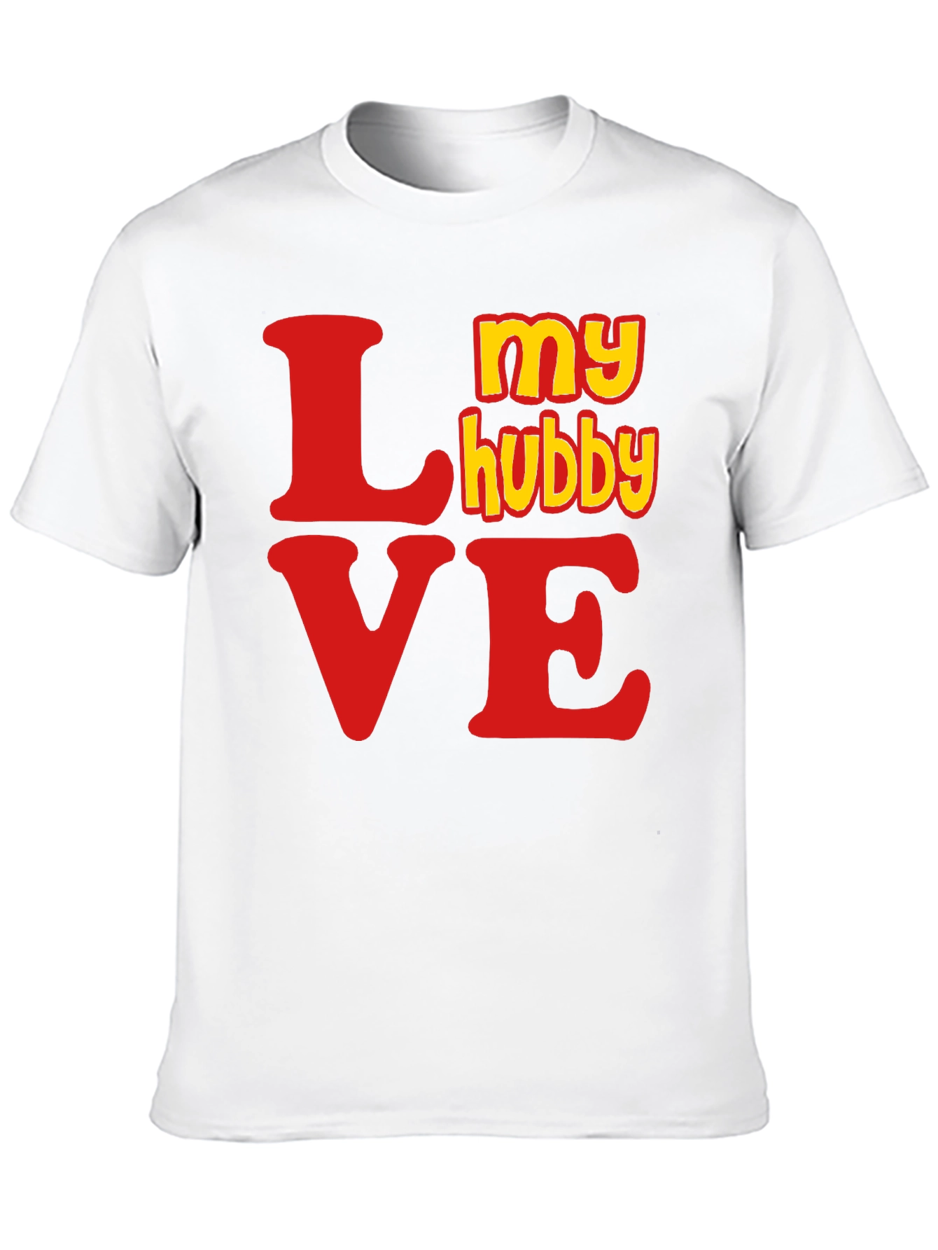 My Hubby Love Graphic Tee - Black