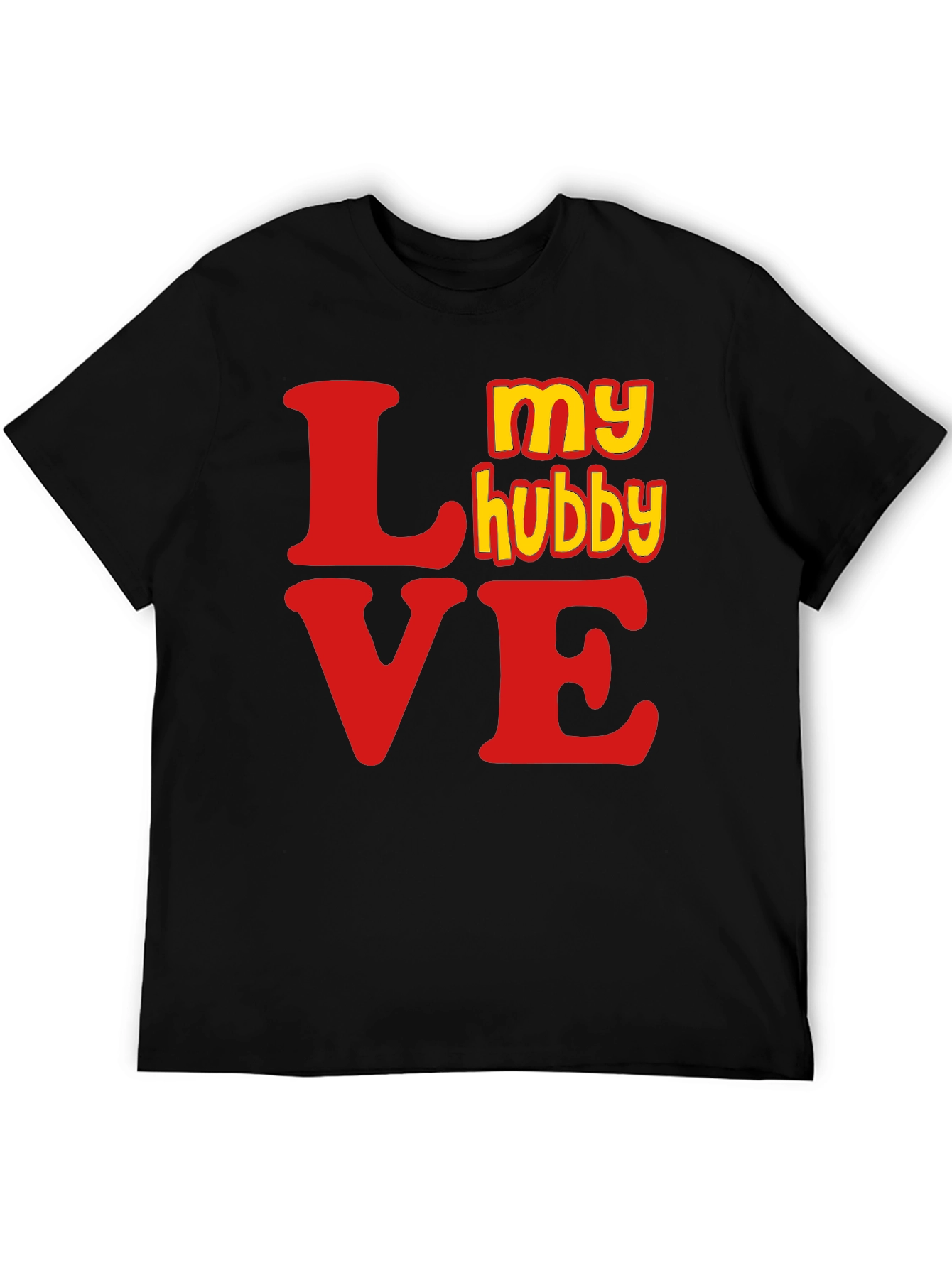My Hubby Love Graphic Tee - Black