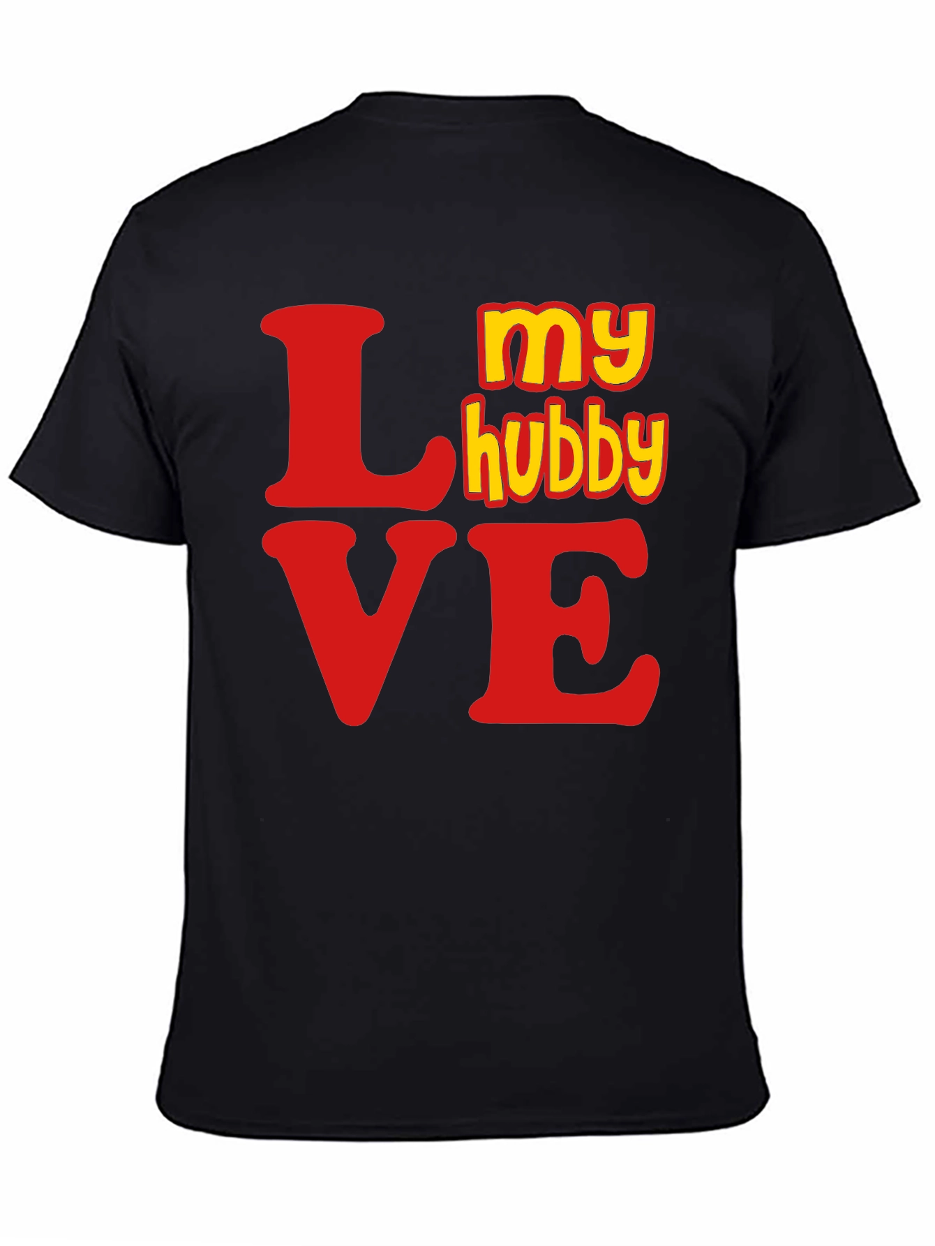 My Hubby Love Graphic Tee - Black