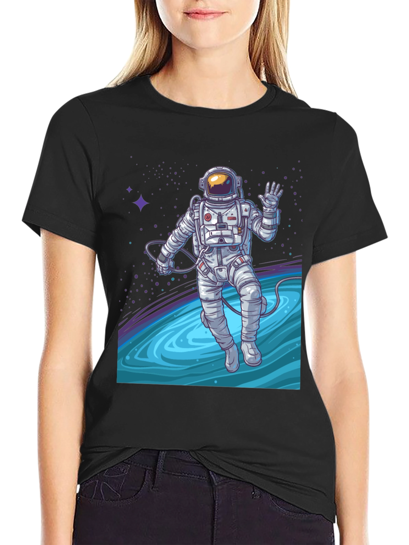 Astronaut Space Graphic T-Shirt