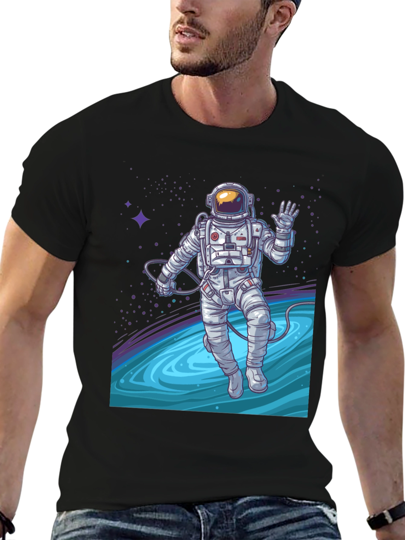 Astronaut Space Graphic T-Shirt