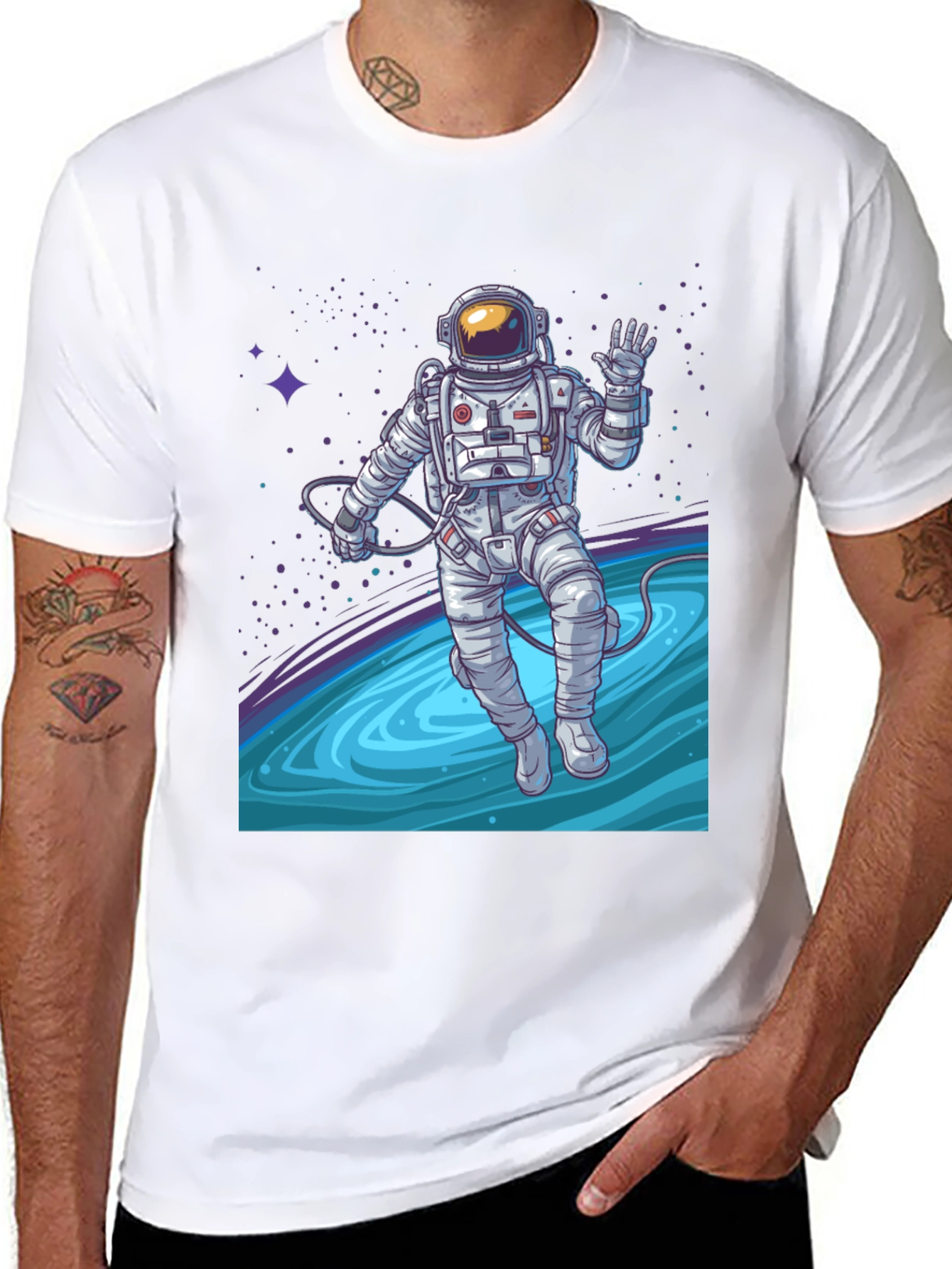 Astronaut Space Graphic T-Shirt