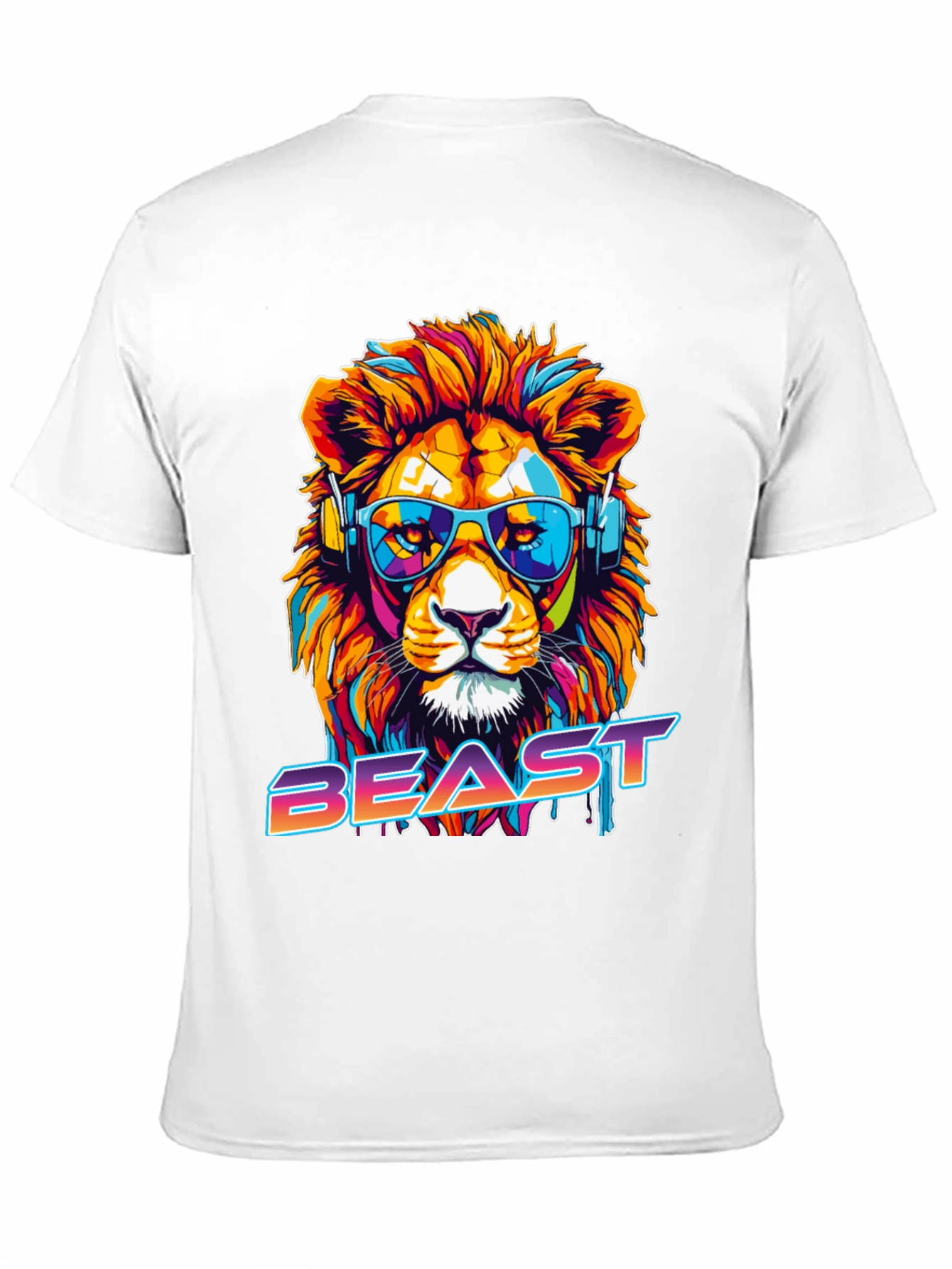Cool Lion Beast Graphic Tee