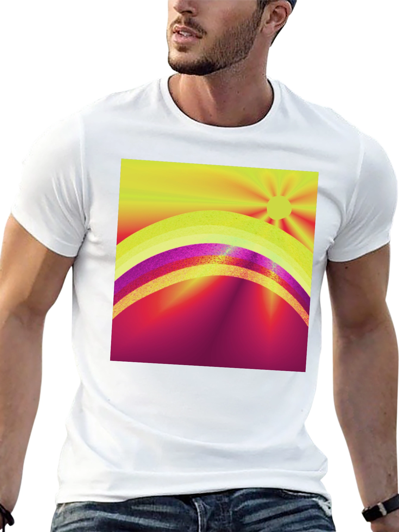 Vibrant Sunrise Graphic Tee