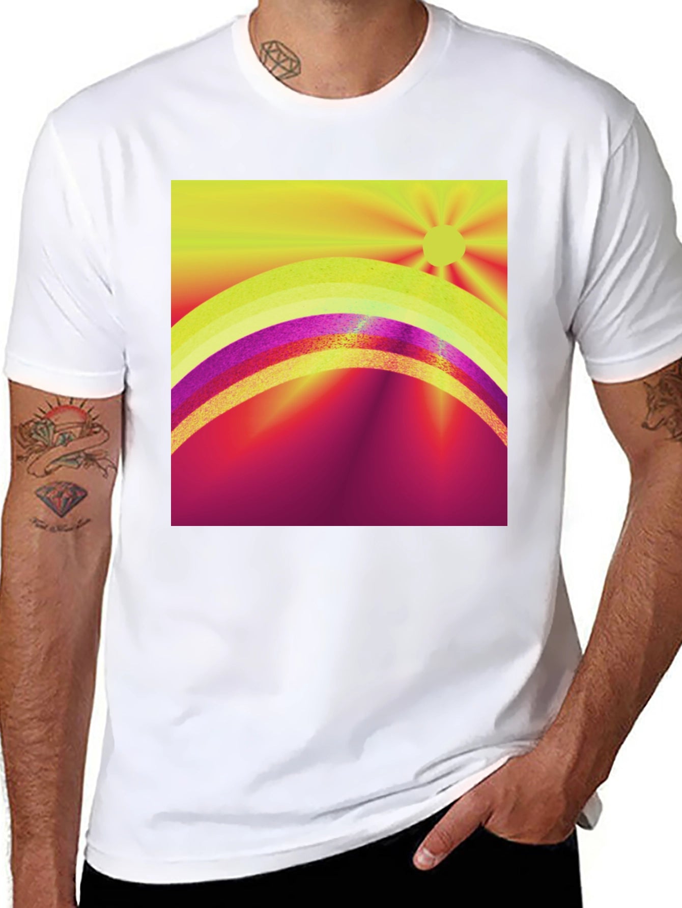 Vibrant Sunrise Graphic Tee