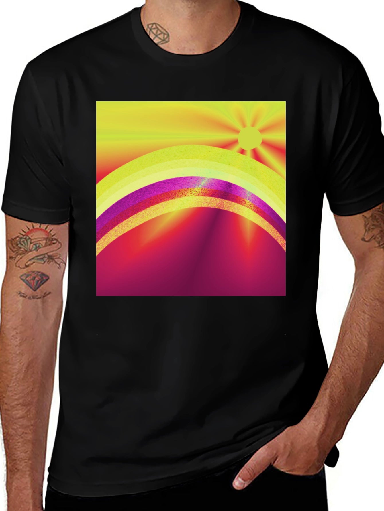 Vibrant Sunrise Graphic Tee