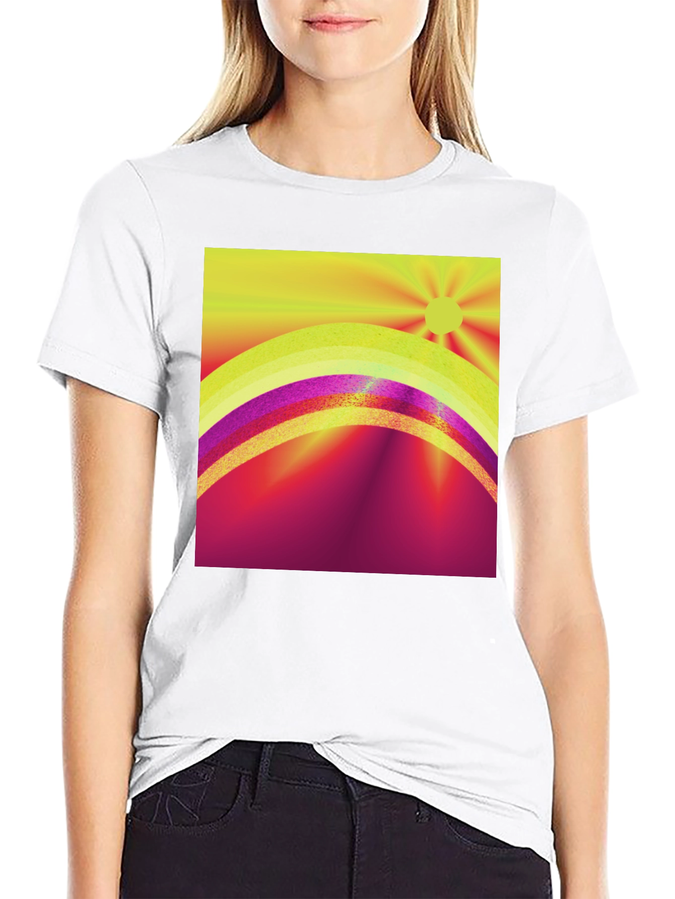 Vibrant Sunrise Graphic Tee