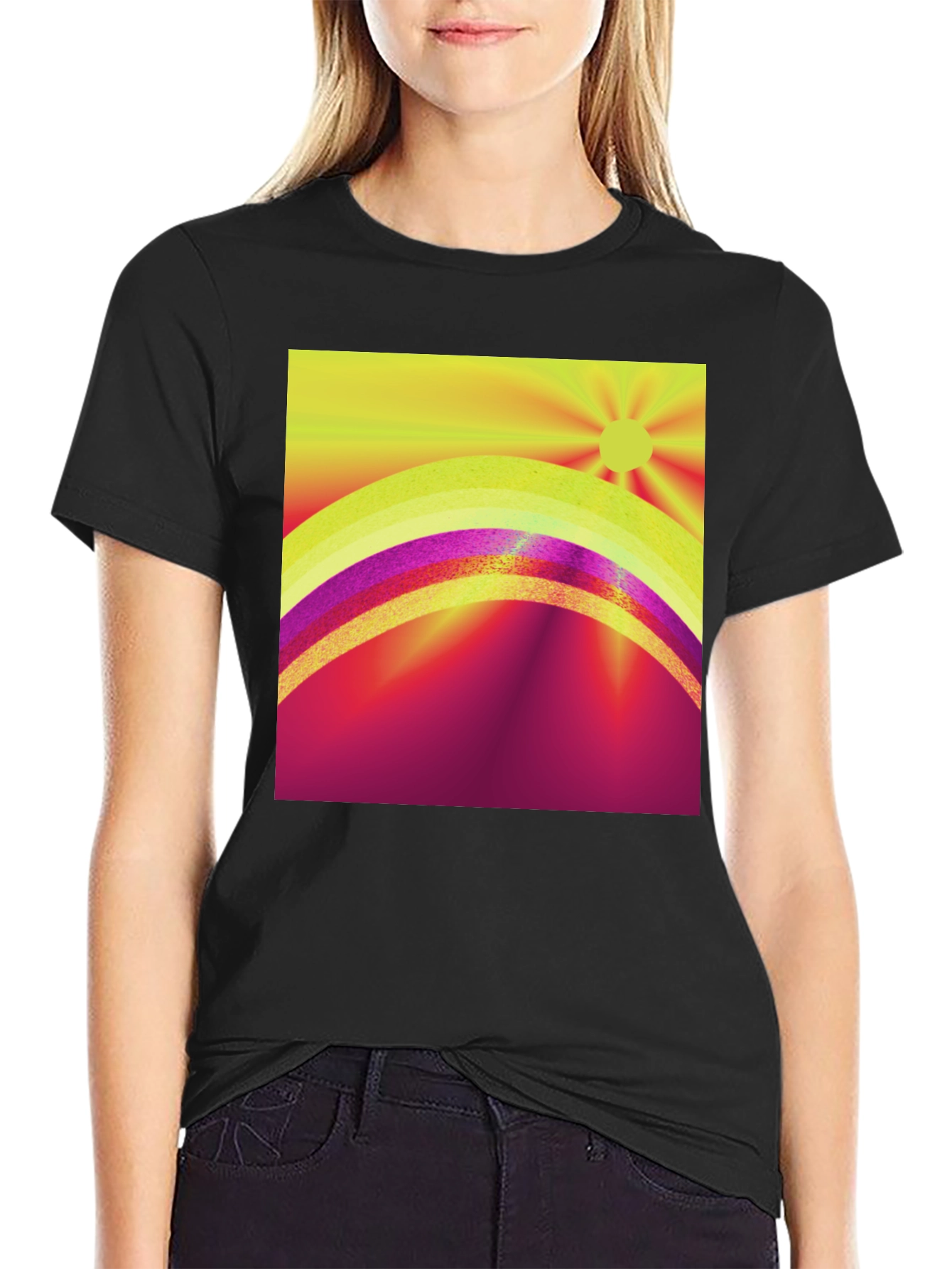 Vibrant Sunrise Graphic Tee