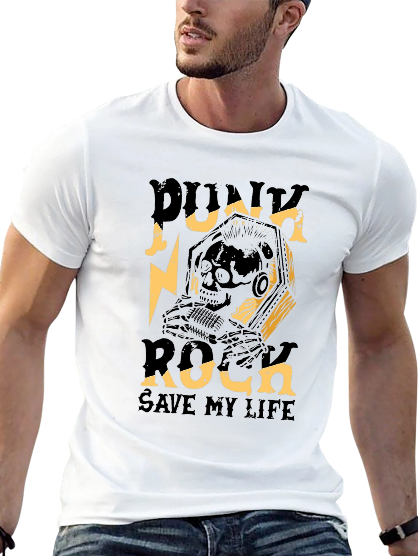 Punk Rock Save My Life Graphic T-Shirt