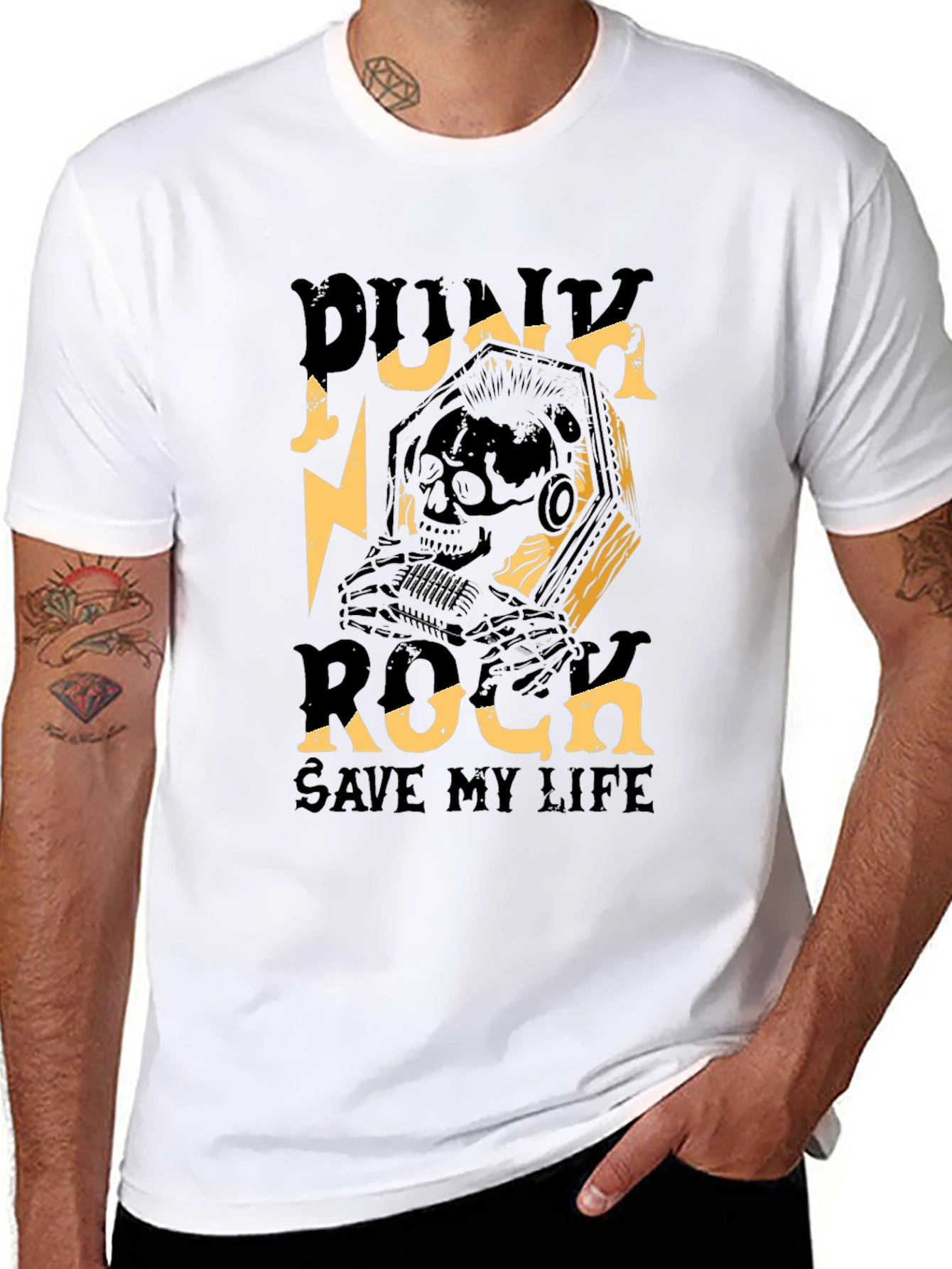 Punk Rock Save My Life Graphic T-Shirt