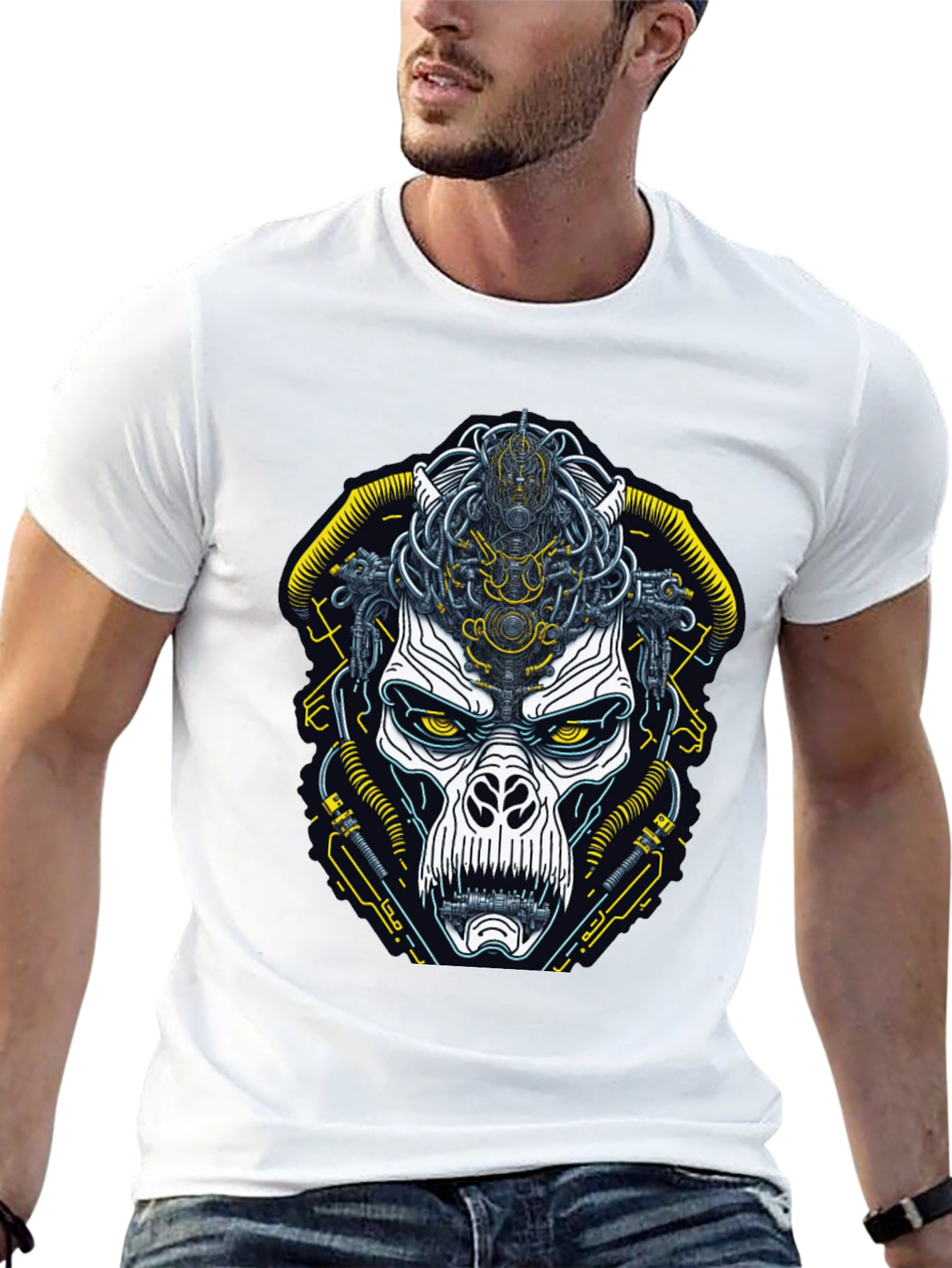 Cyberpunk Ape Graphic T-Shirt