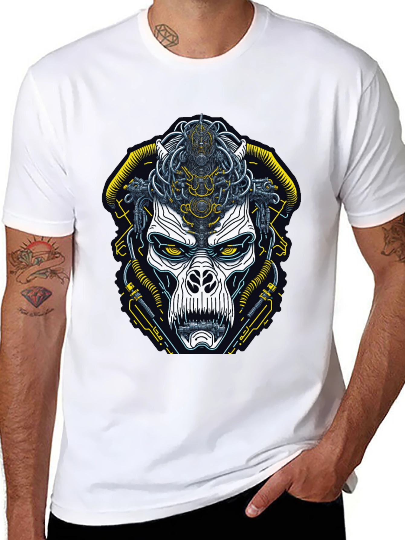 Cyberpunk Ape Graphic T-Shirt