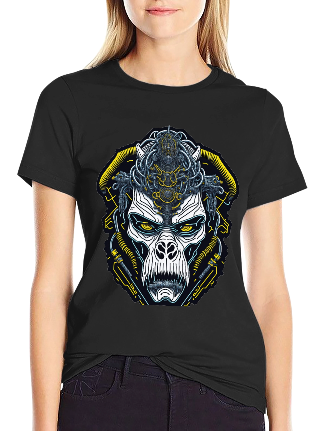 Cyberpunk Ape Graphic T-Shirt