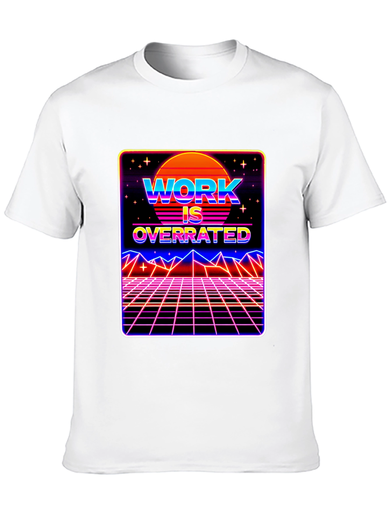 Work is Overrated Retro T-Shirt