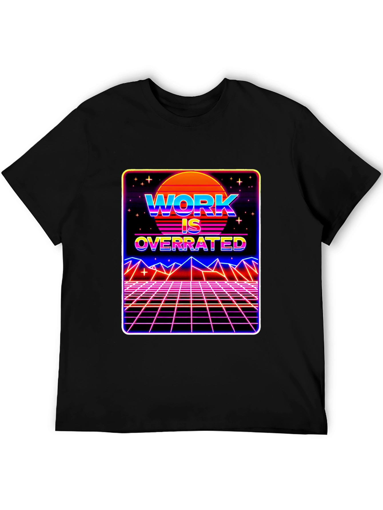 Work is Overrated Retro T-Shirt
