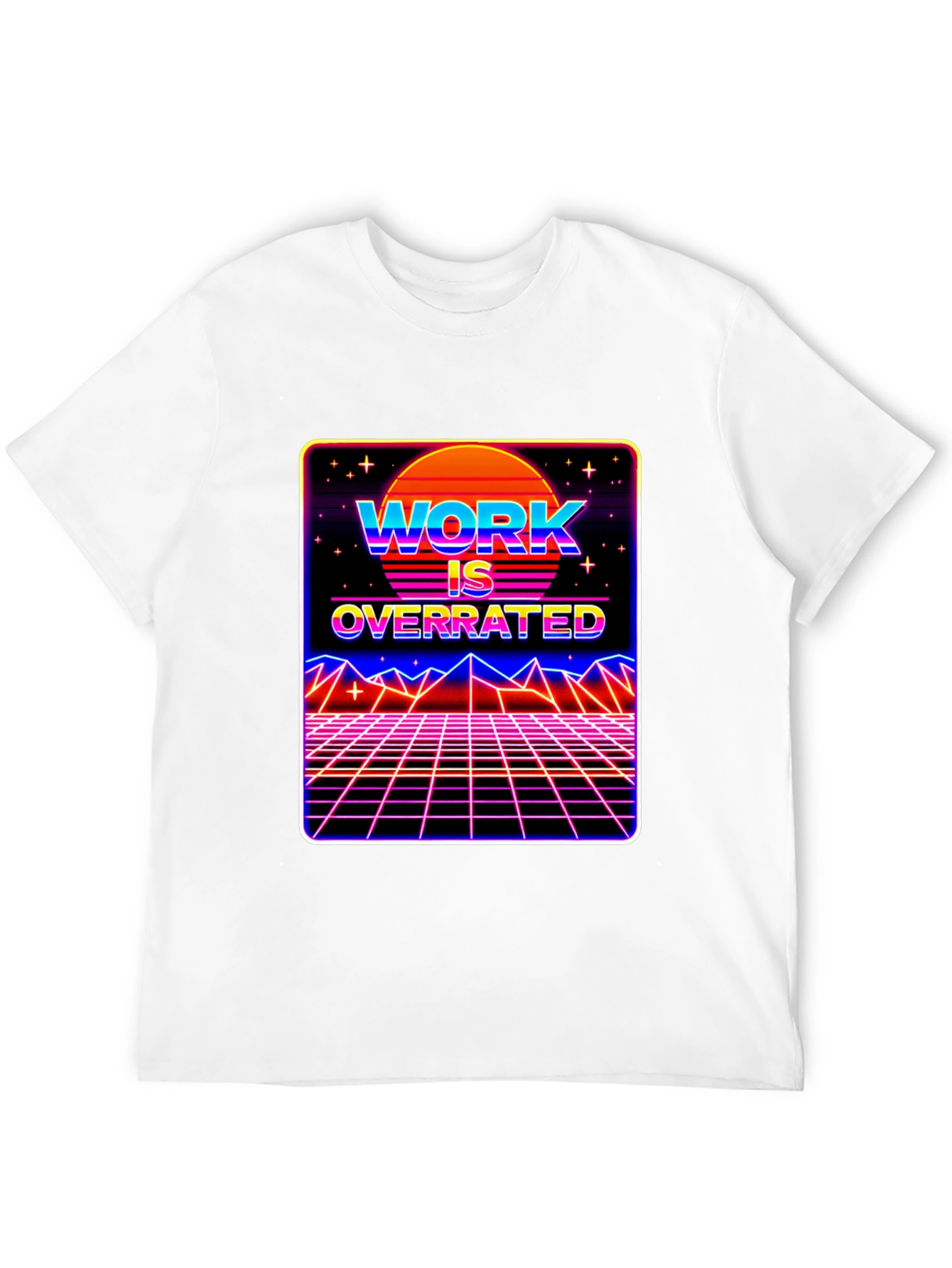 Work is Overrated Retro T-Shirt