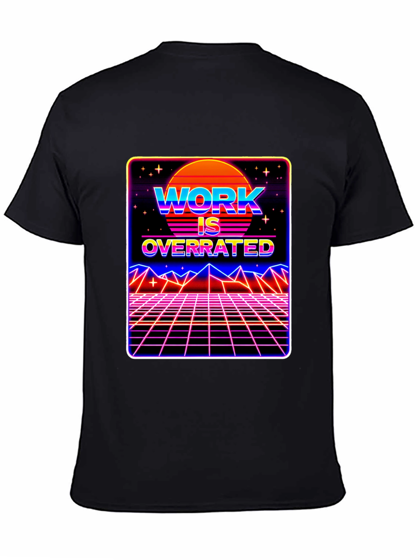 Work is Overrated Retro T-Shirt