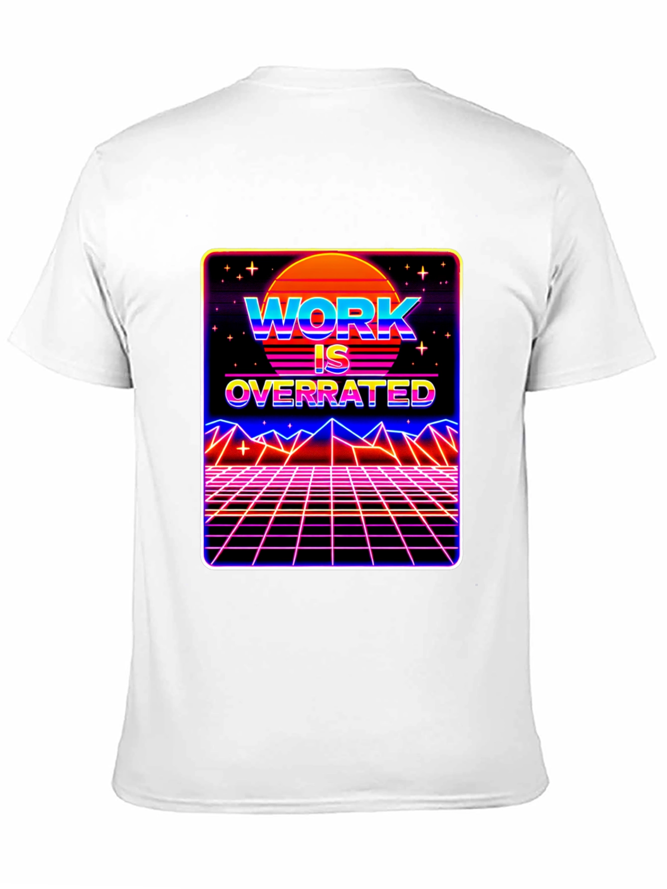 Work is Overrated Retro T-Shirt