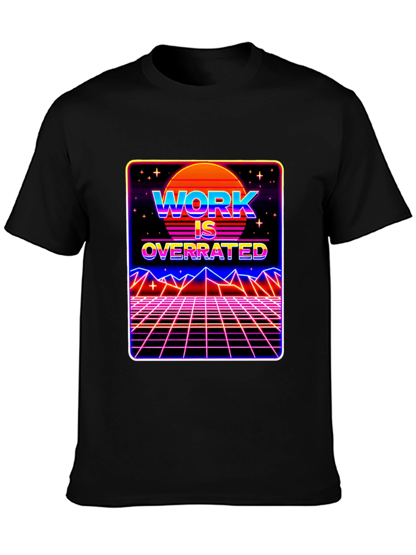 Work is Overrated Retro T-Shirt