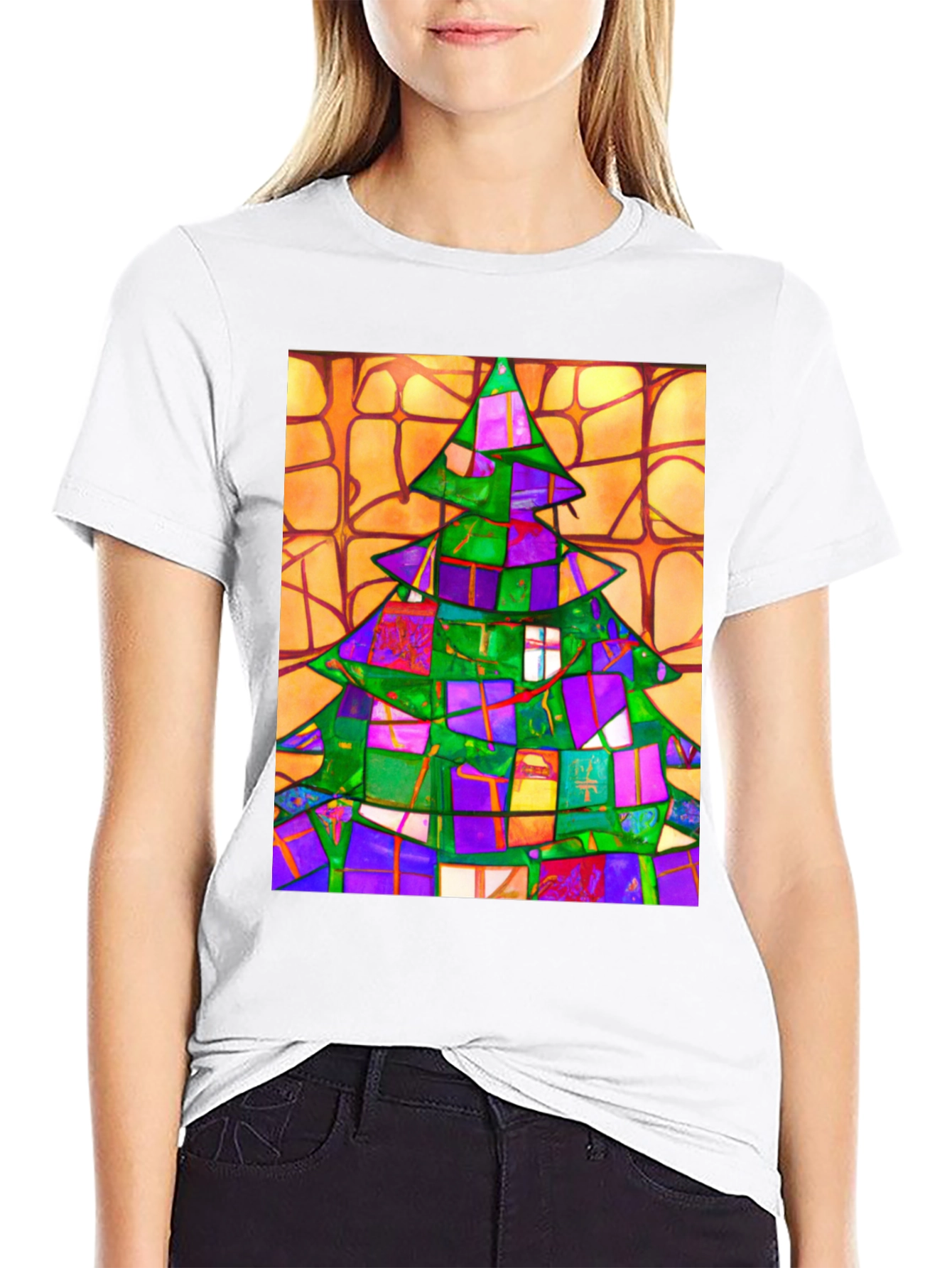 Abstract Christmas Tree T-Shirt