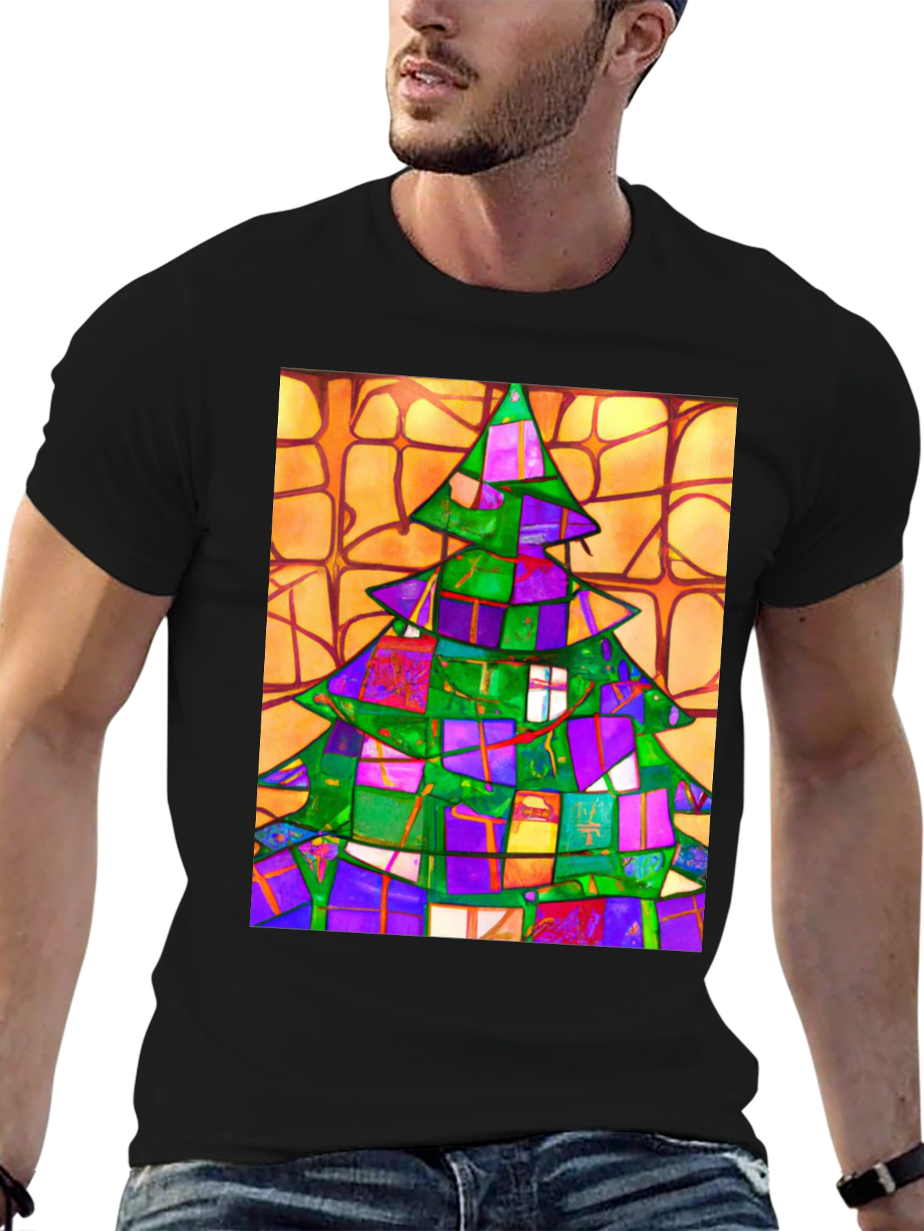 Abstract Christmas Tree T-Shirt