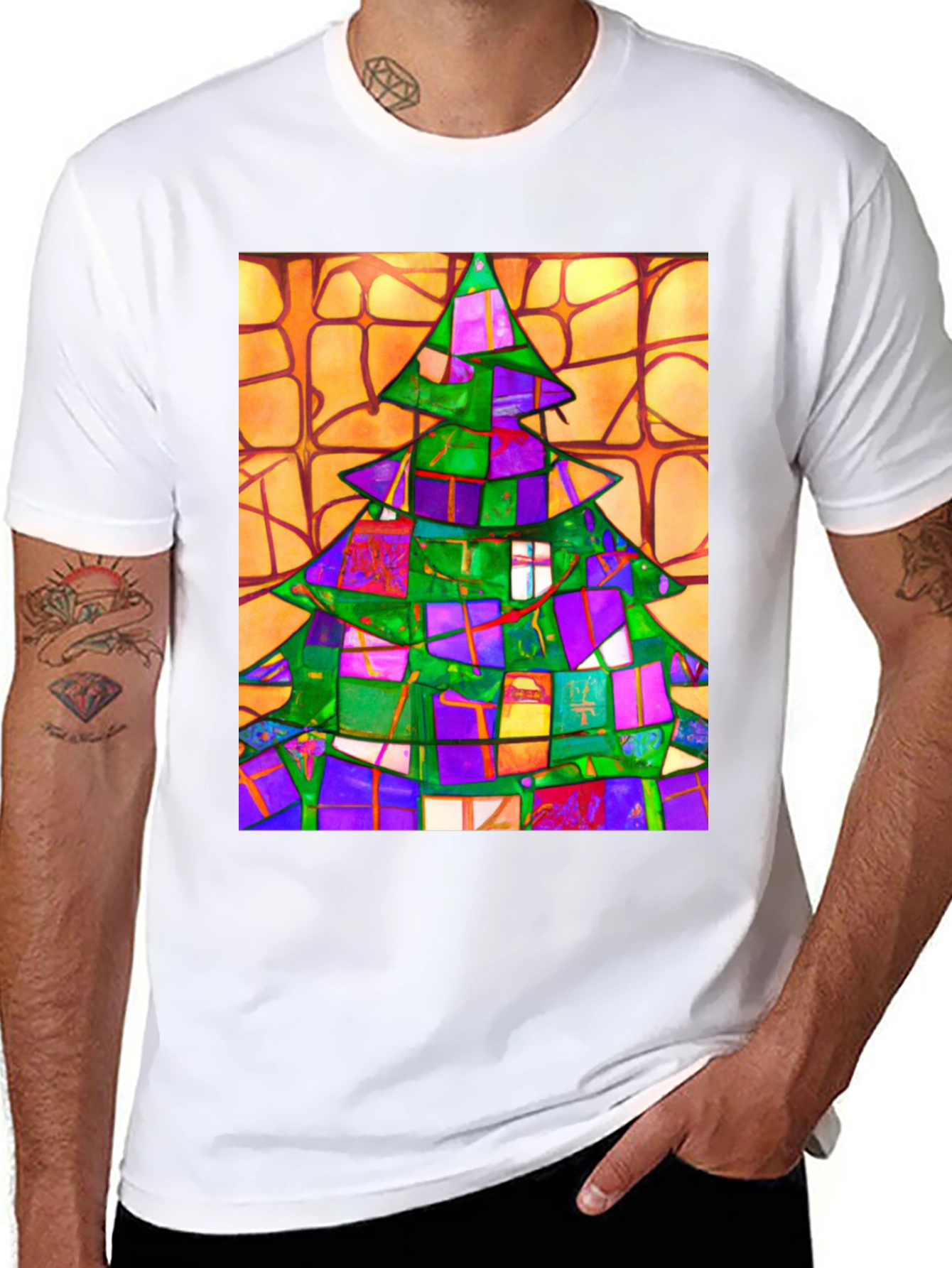Abstract Christmas Tree T-Shirt
