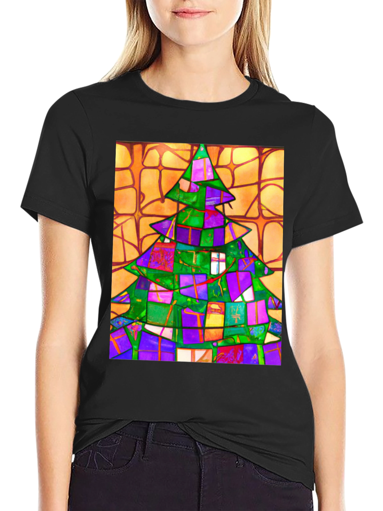 Abstract Christmas Tree T-Shirt