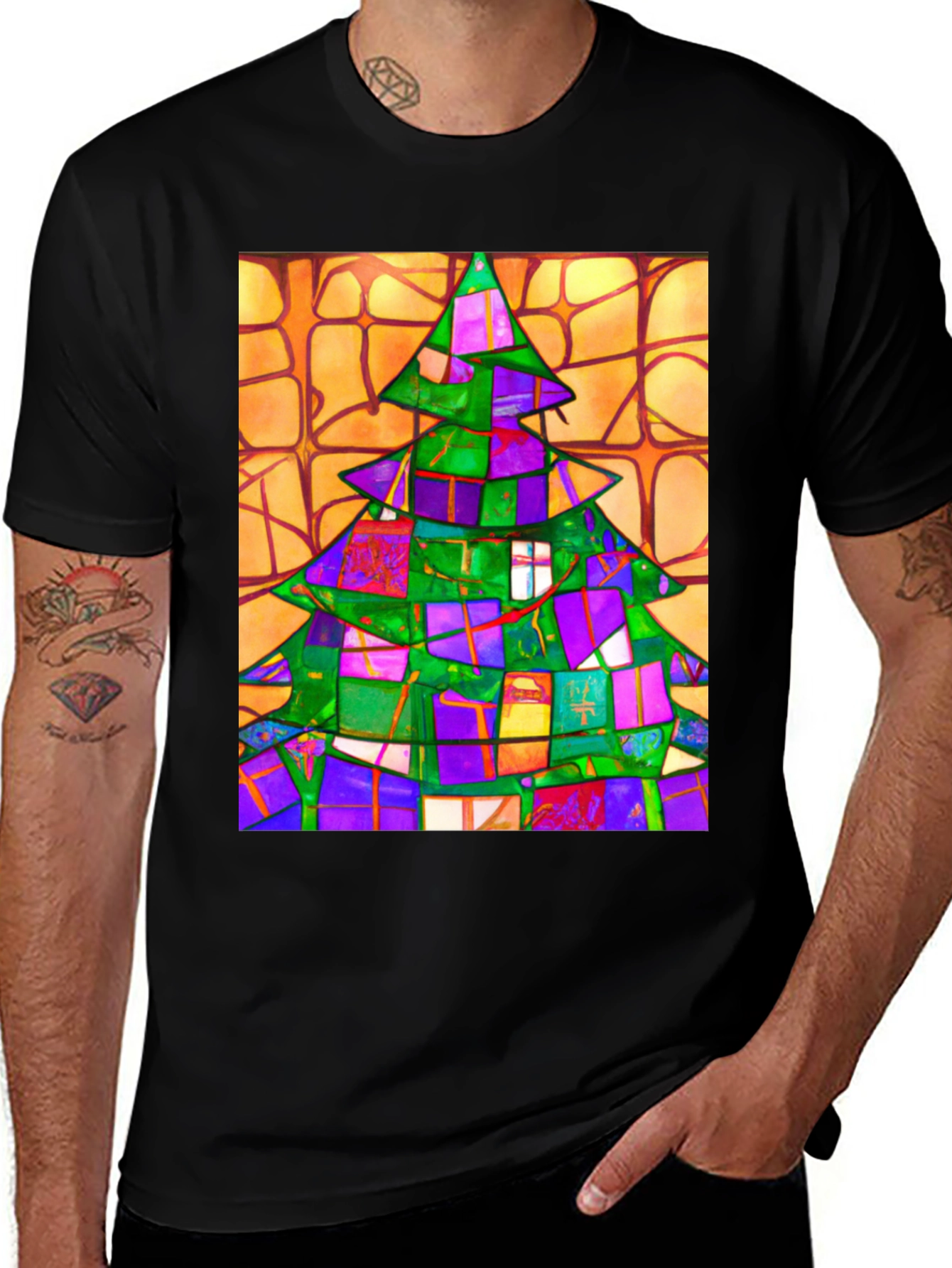 Abstract Christmas Tree T-Shirt