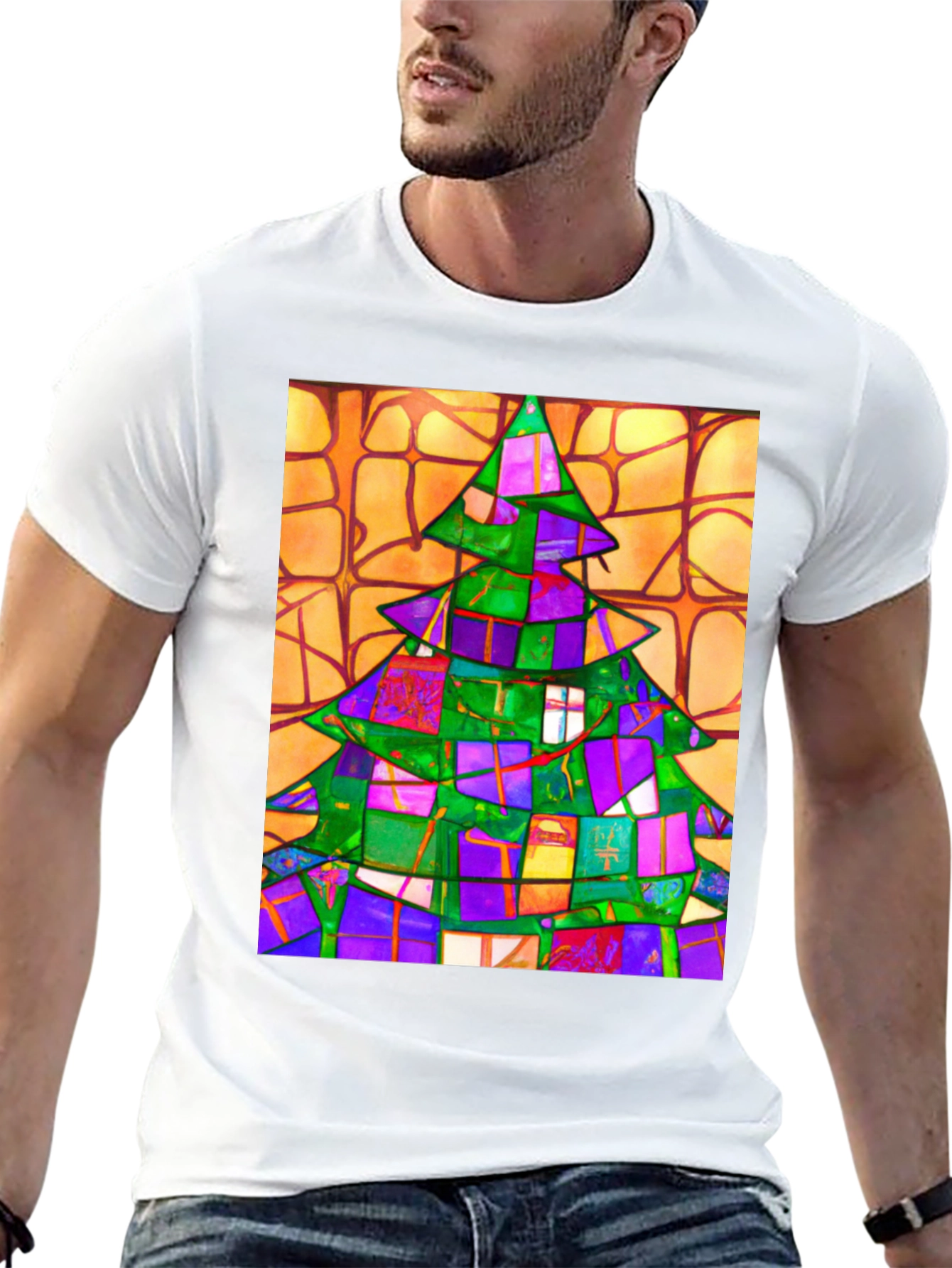 Abstract Christmas Tree T-Shirt