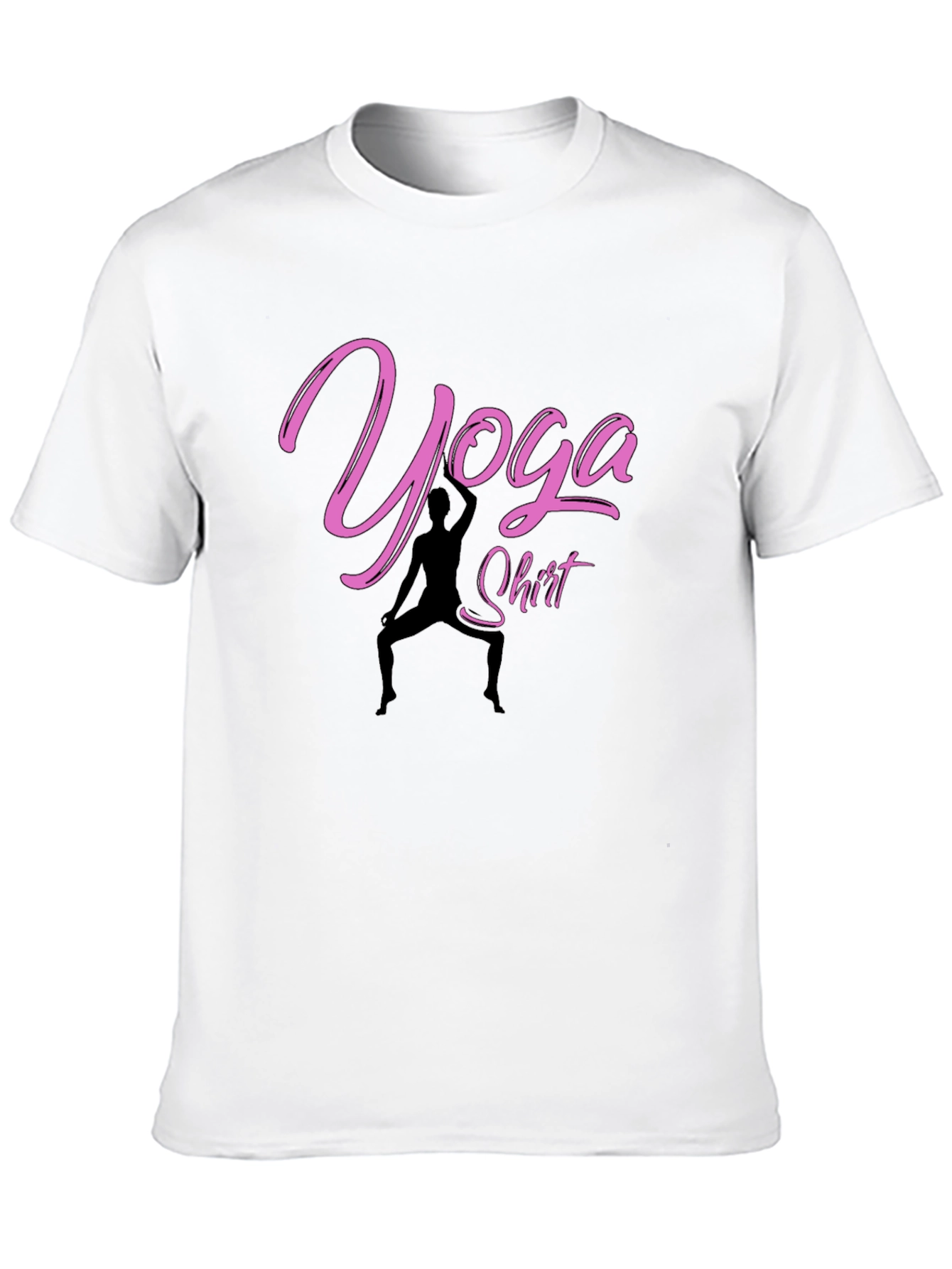 Yoga Shirt - Black Cotton Tee