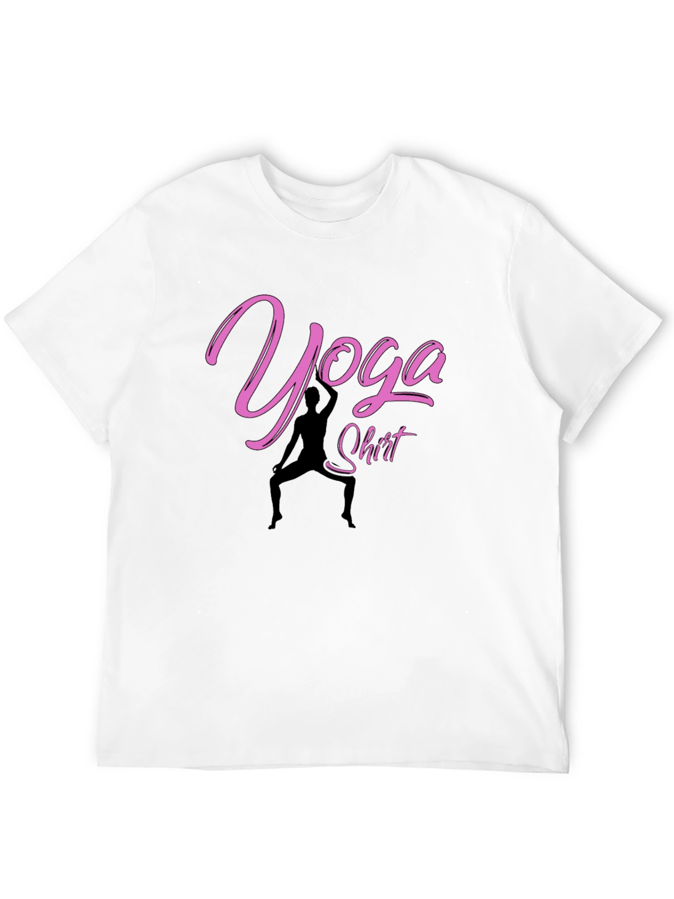 Yoga Shirt - Black Cotton Tee