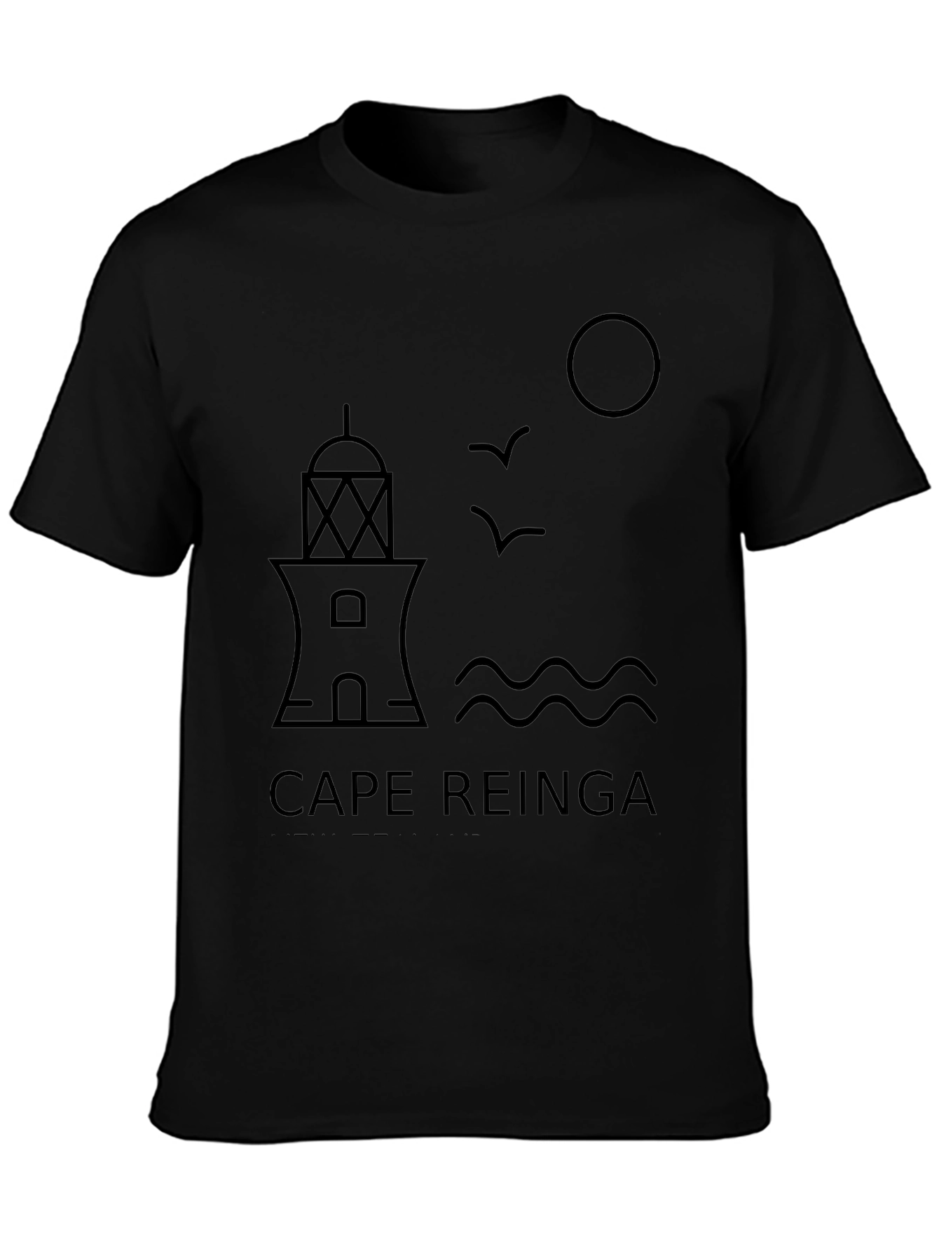 Cape Reinga Graphic Tee - Lighthouse Design