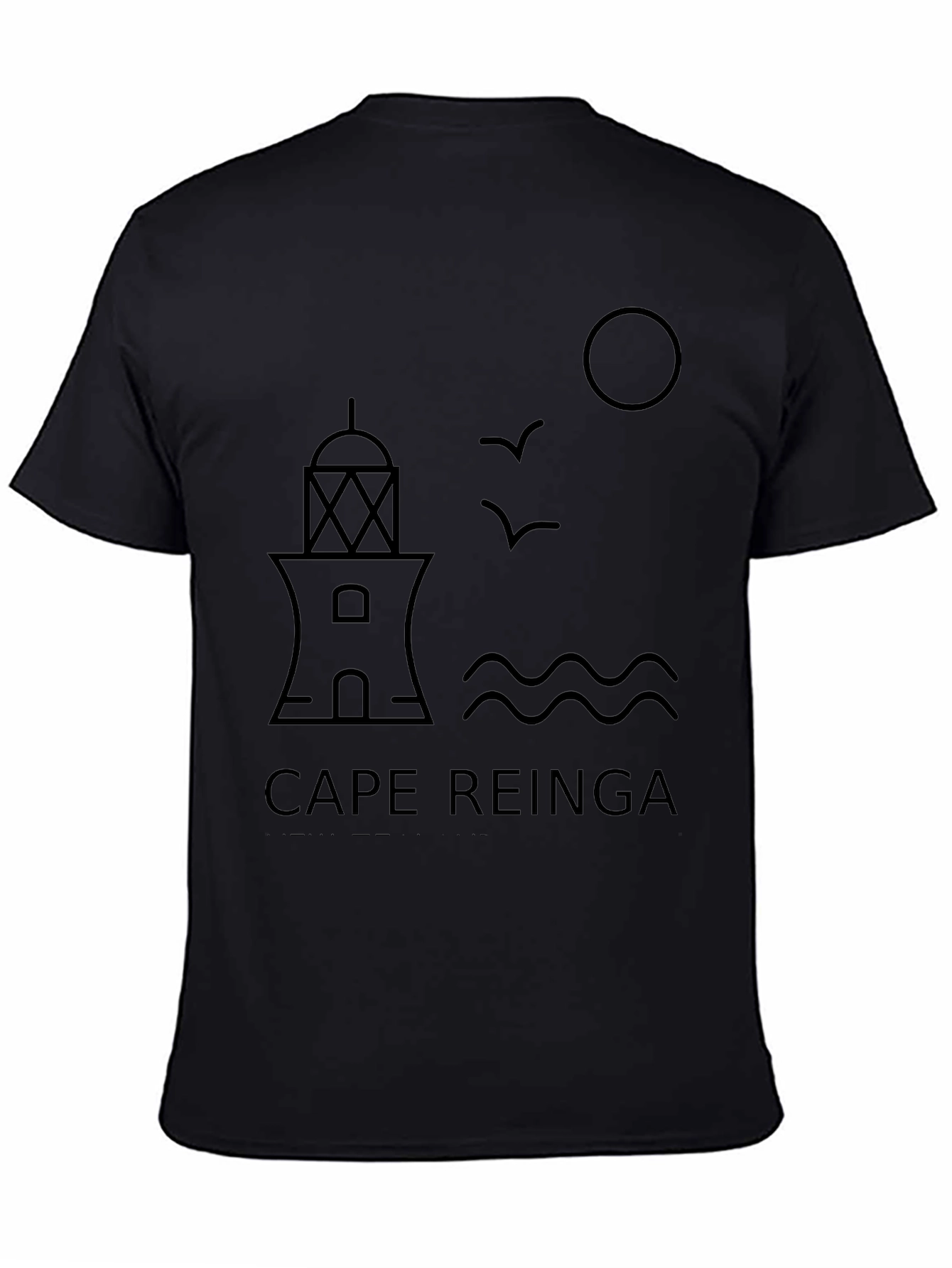 Cape Reinga Graphic Tee - Lighthouse Design