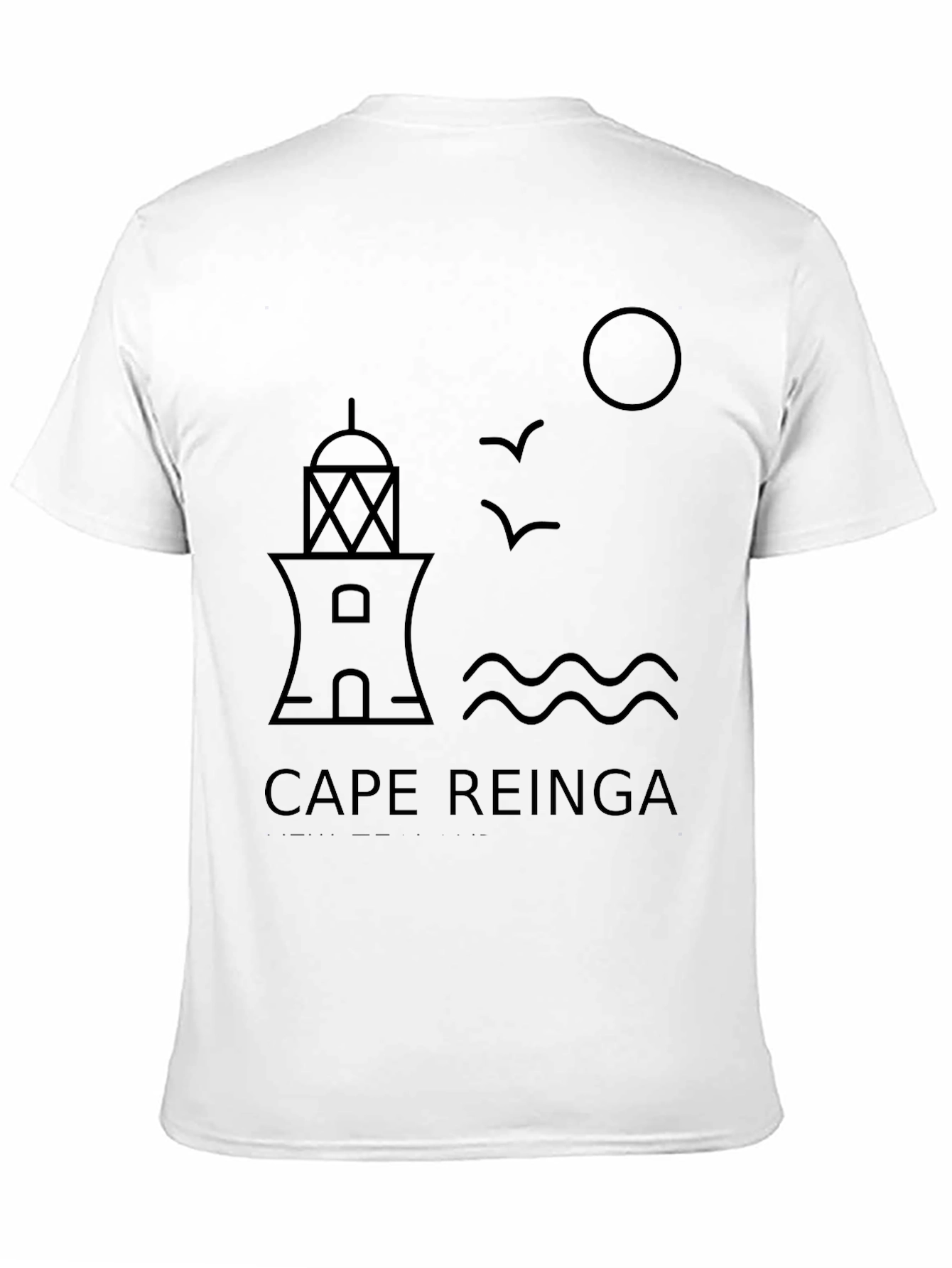 Cape Reinga Graphic Tee - Lighthouse Design