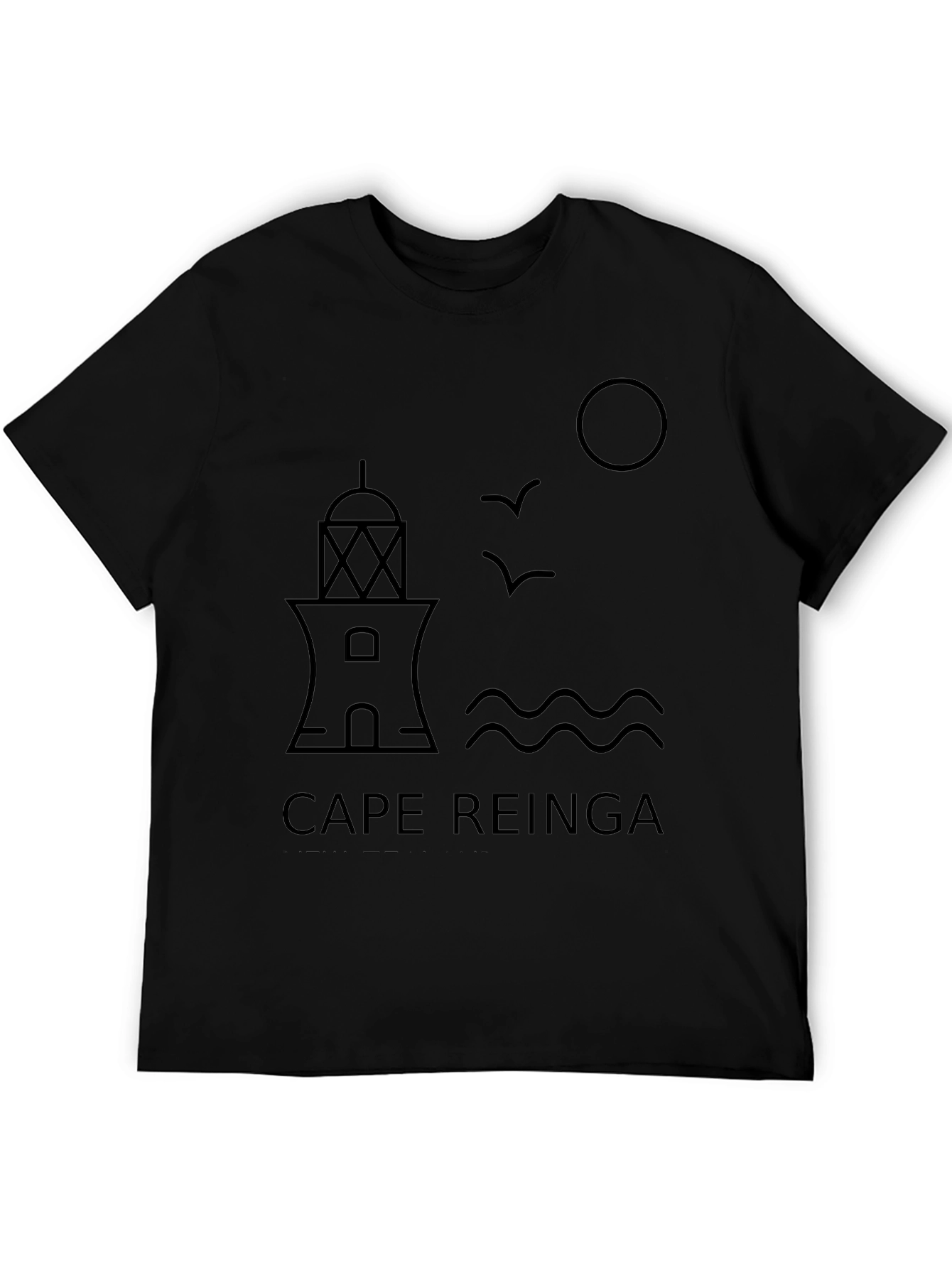 Cape Reinga Graphic Tee - Lighthouse Design